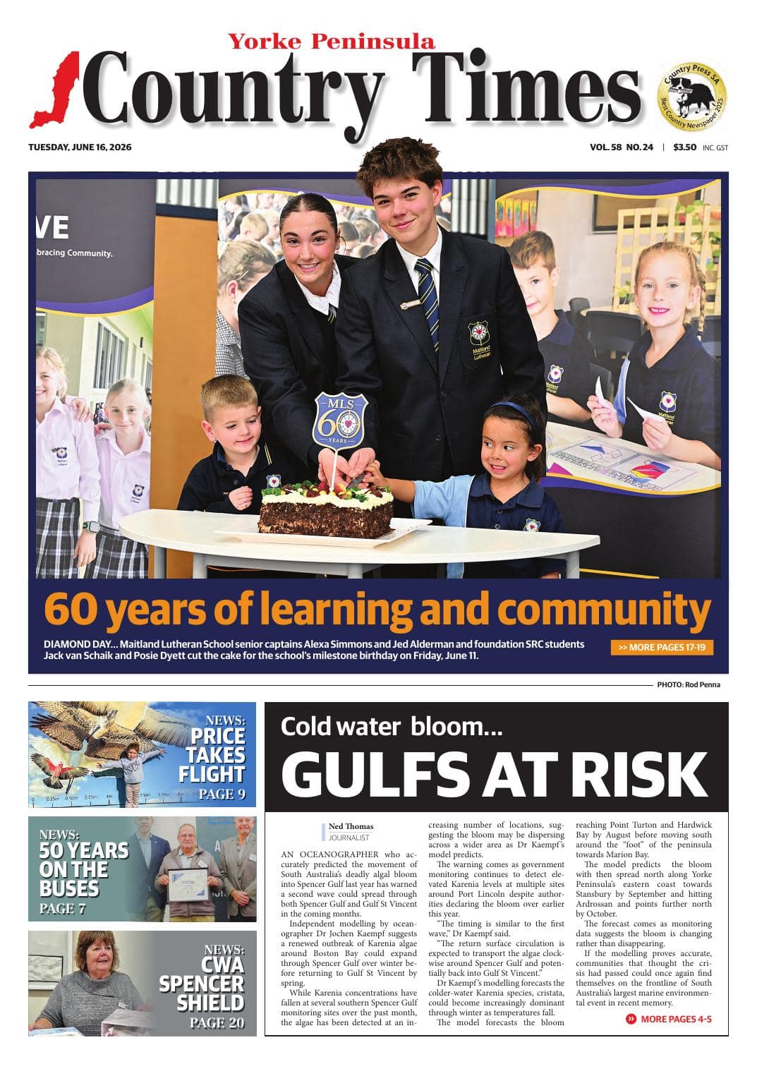 Yorke Peninsula Country Times 16 June 2026