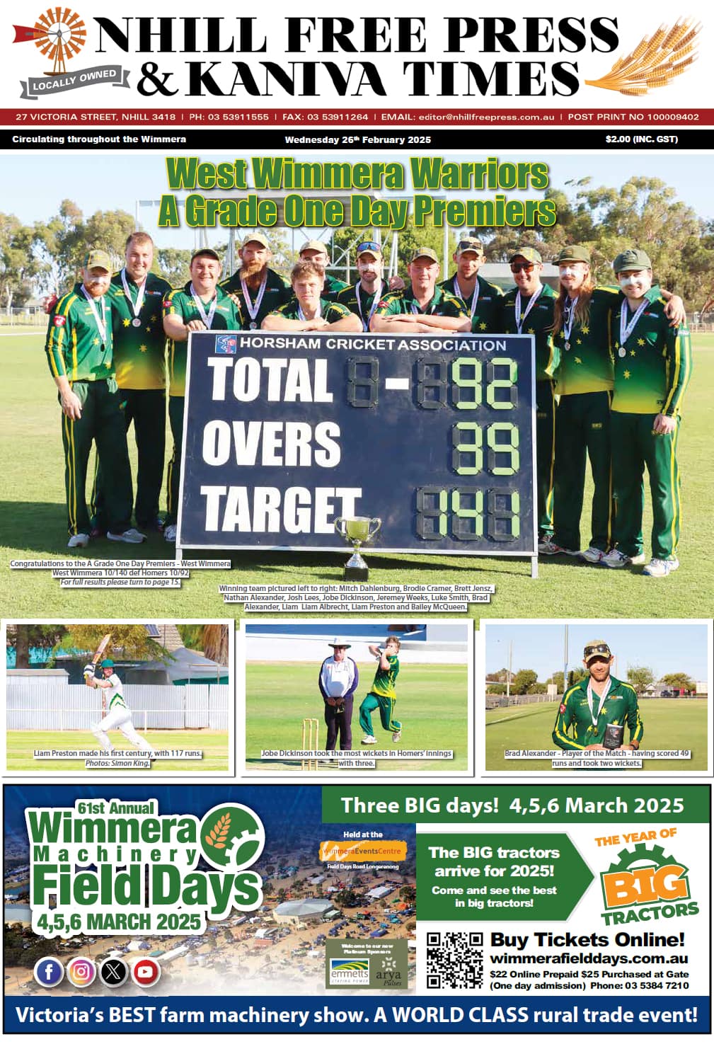 Nhill Free Press & Kaniva Times 26 February 2025