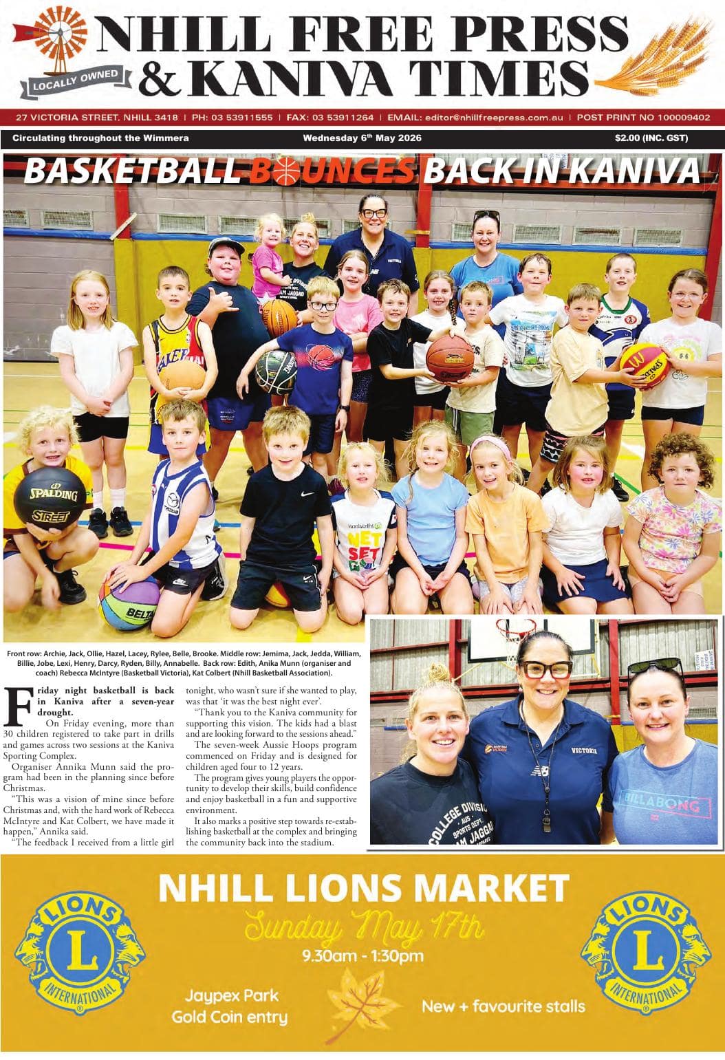 Nhill Free Press & Kaniva Times, 6 May 2026
