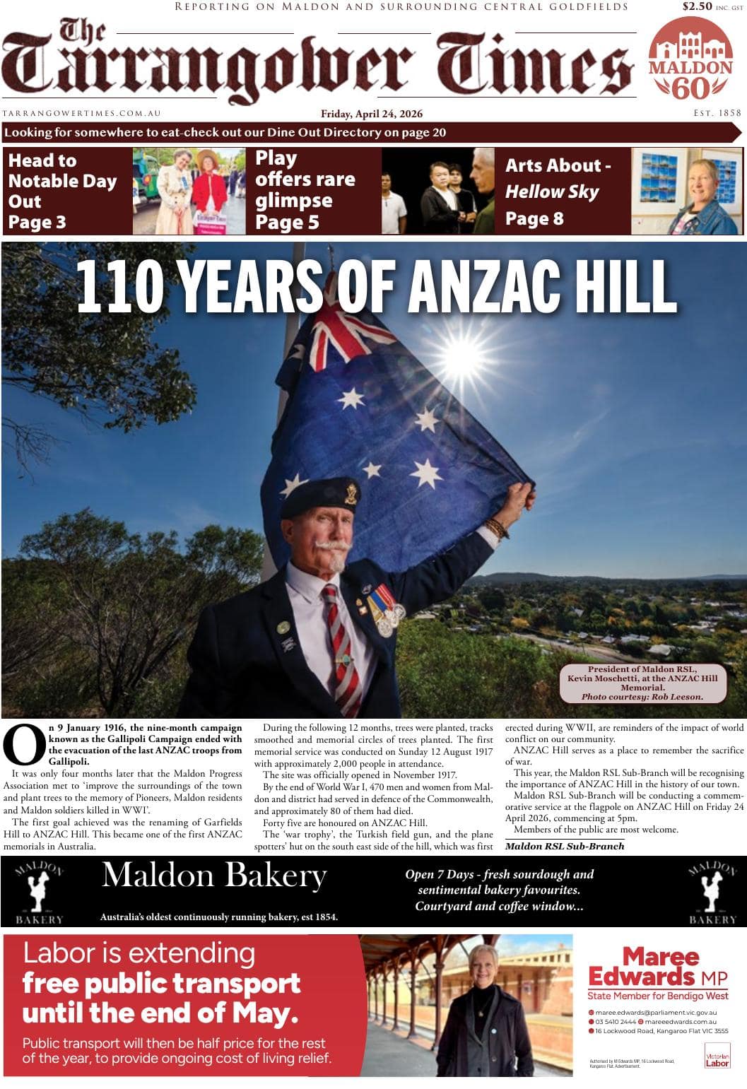 Tarrangower Times, 24 April 2026