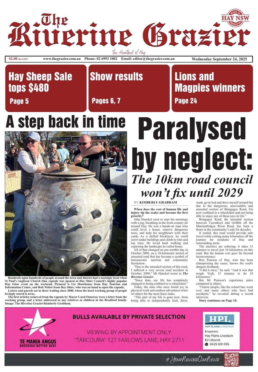 The Riverine Grazier, 24 September 2025 I Australian Rural & Regional News