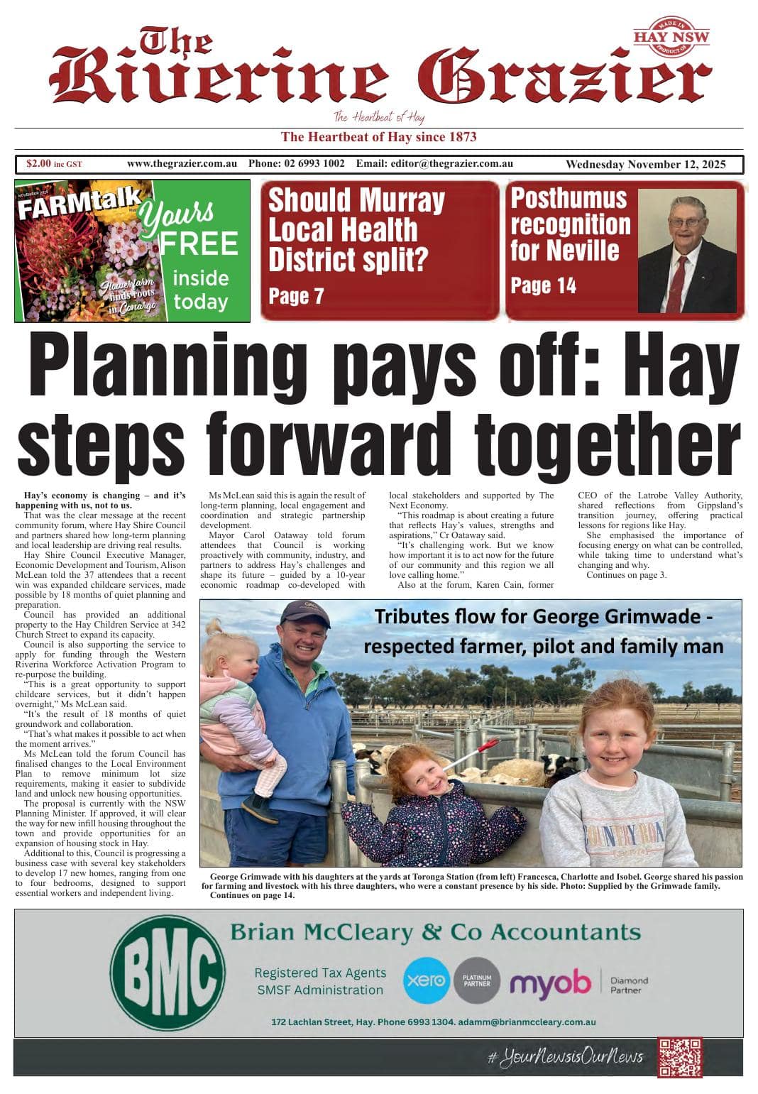 The Riverine Grazier, 12 November 2025 I Australian Rural & Regional News