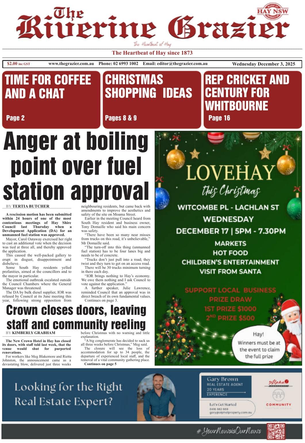 The Riverine Grazier, 3 December 2025 I Australian Rural & Regional News