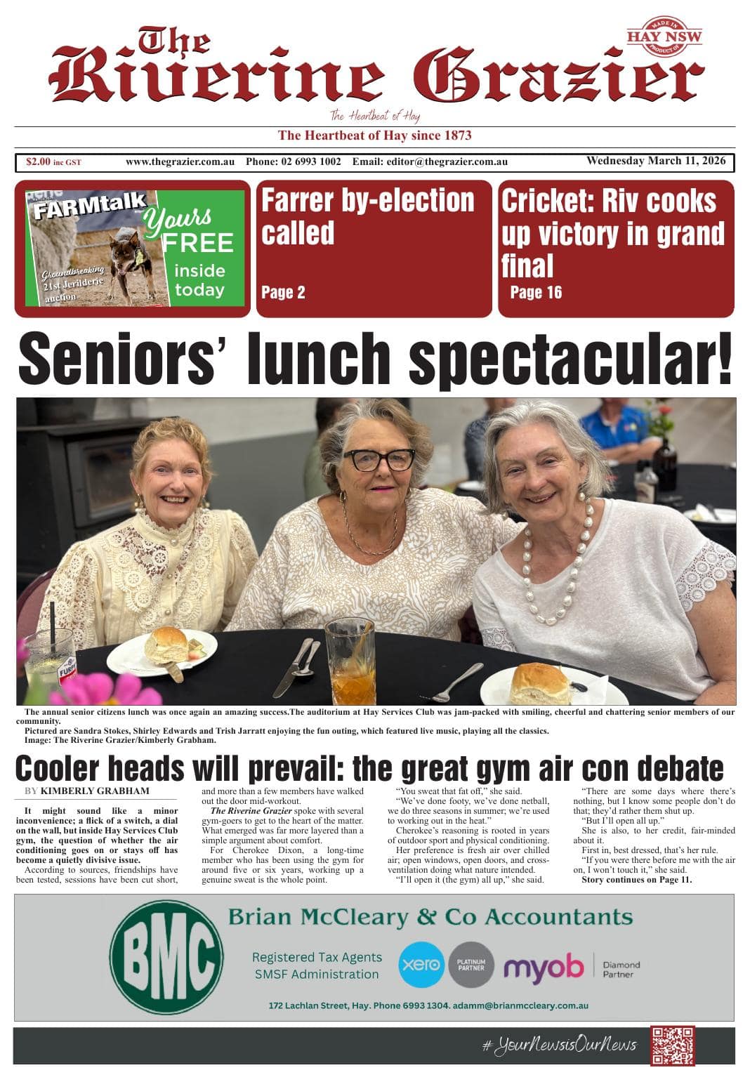The Riverine Grazier, 11 March 2026 I Australian Rural & Regional News