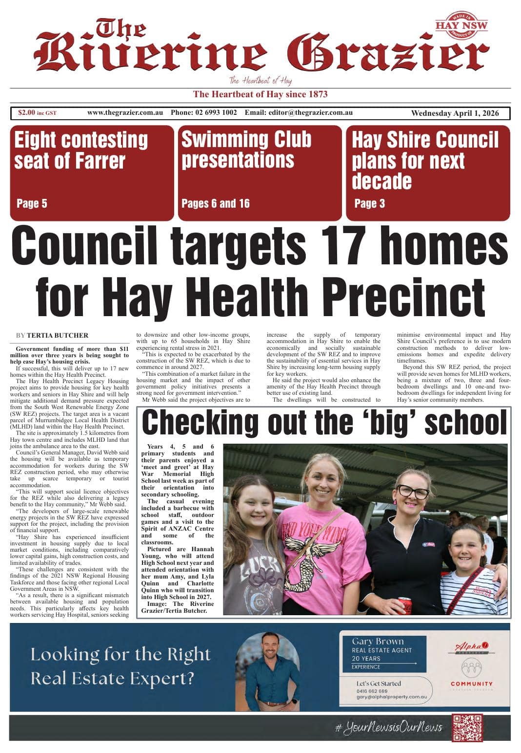 The Riverine Grazier, 1 April 2026 I Australian Rural & Regional News