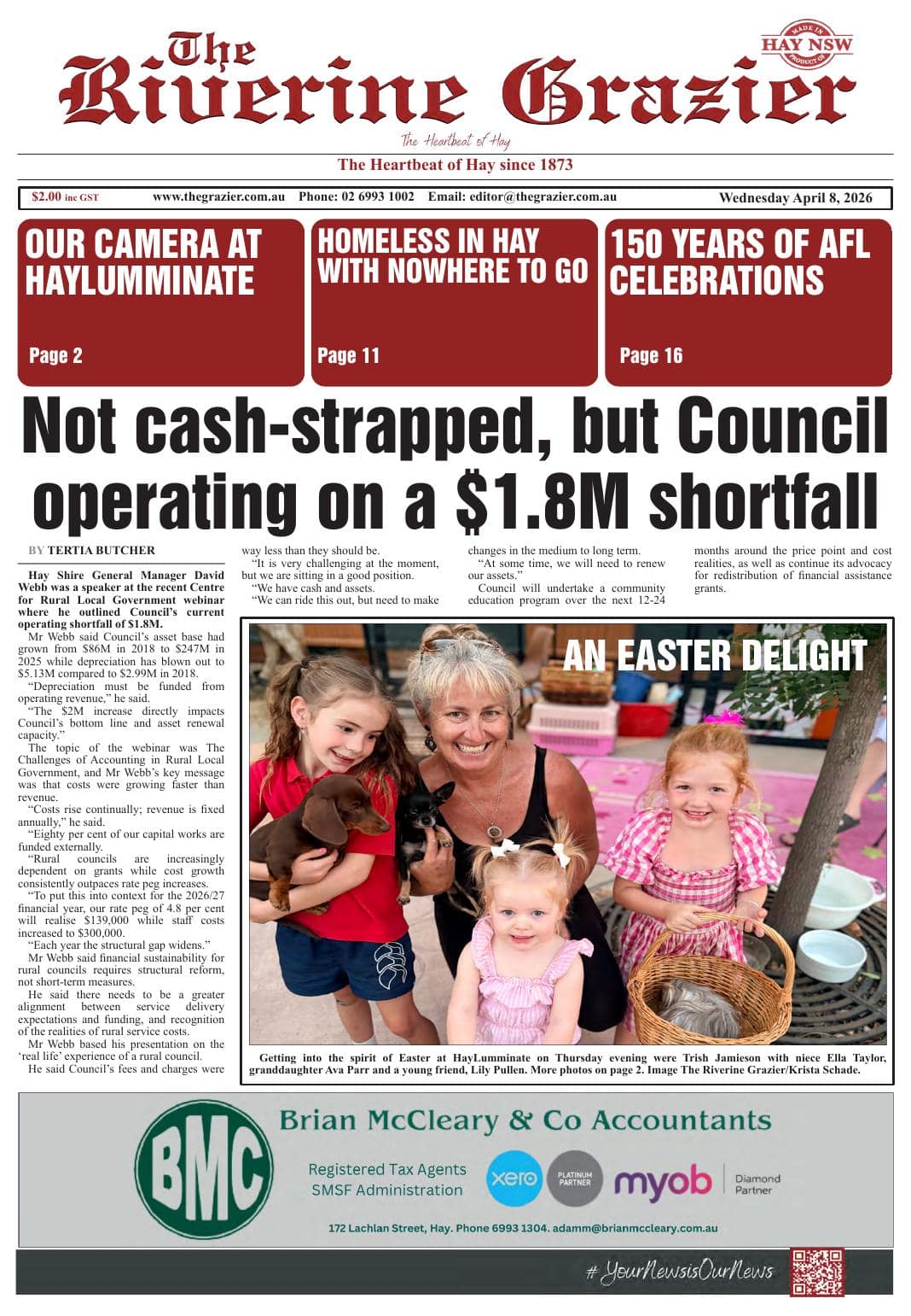 The Riverine Grazier, 8 April 2026 I Australian Rural & Regional News
