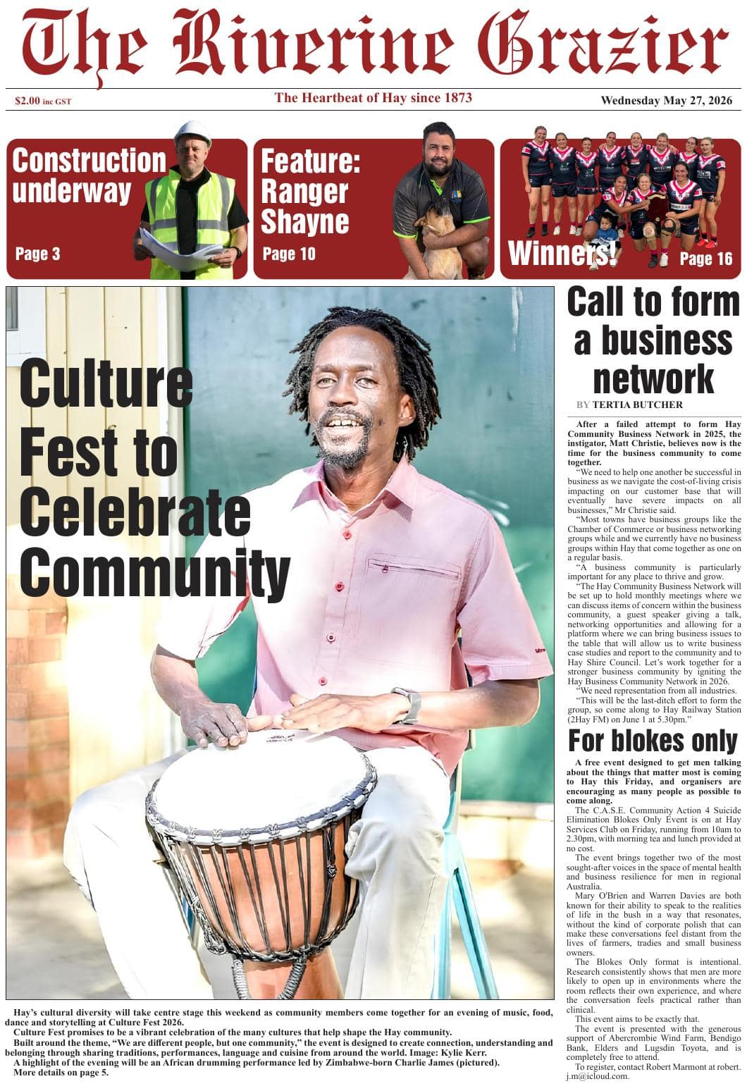The Riverine Grazier, 27 May 2026 I Australian Rural & Regional News