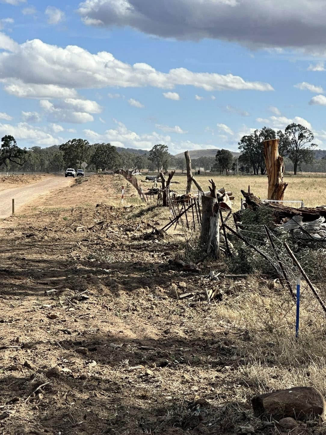Merotherie Road clearing