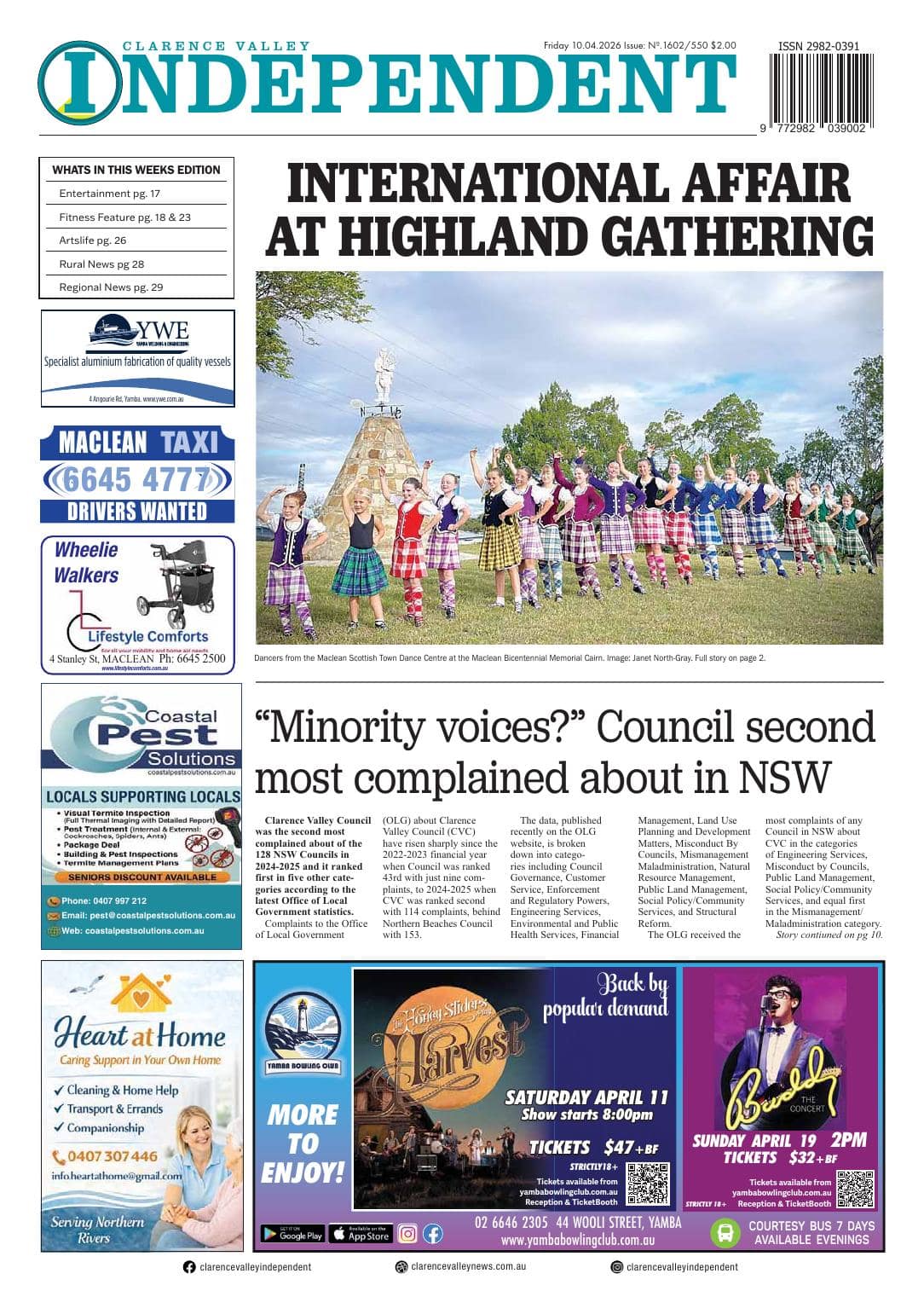 Clarence Valley Independent, 10 April 2026