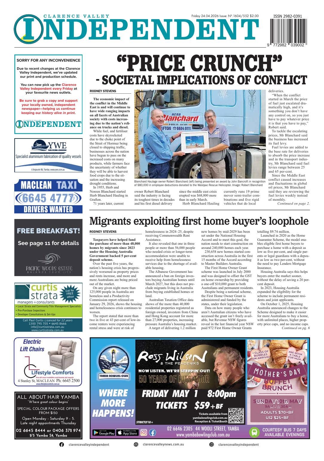 Clarence Valley Independent, 24 April 2026