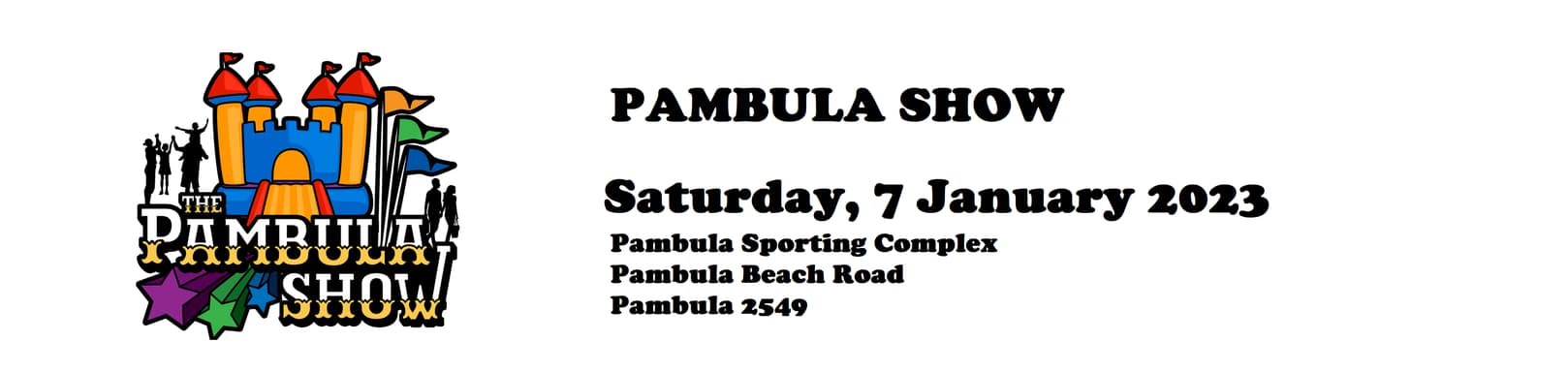 Pambula Show banner