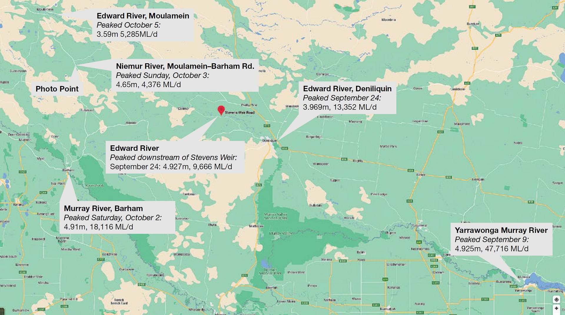 Map of rivers