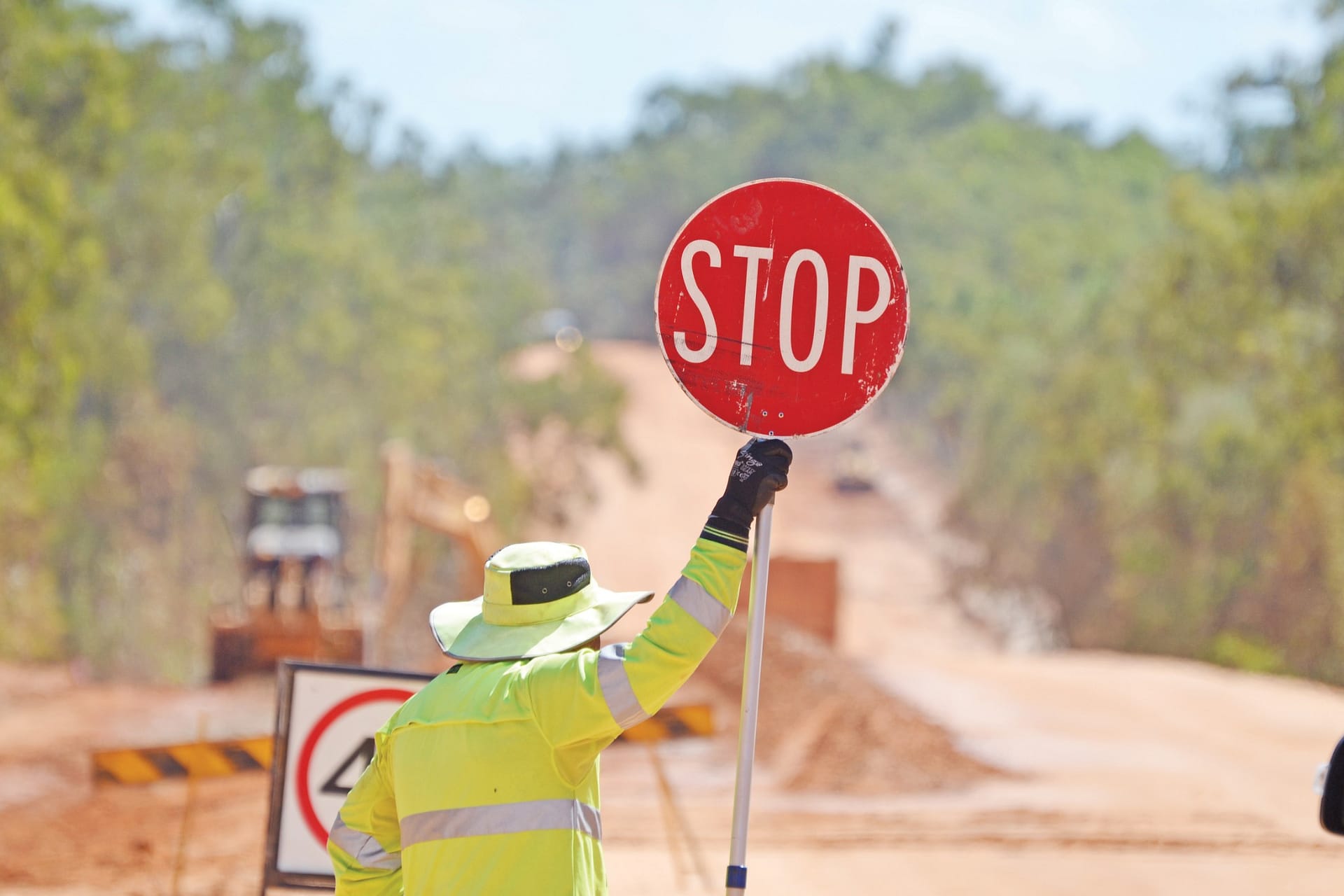 Stop sign at Cape York