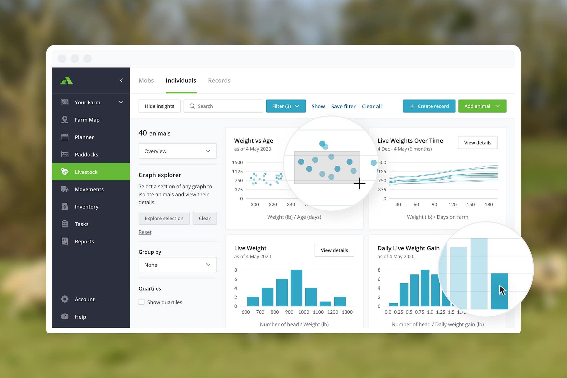 AgriWebb screenshots