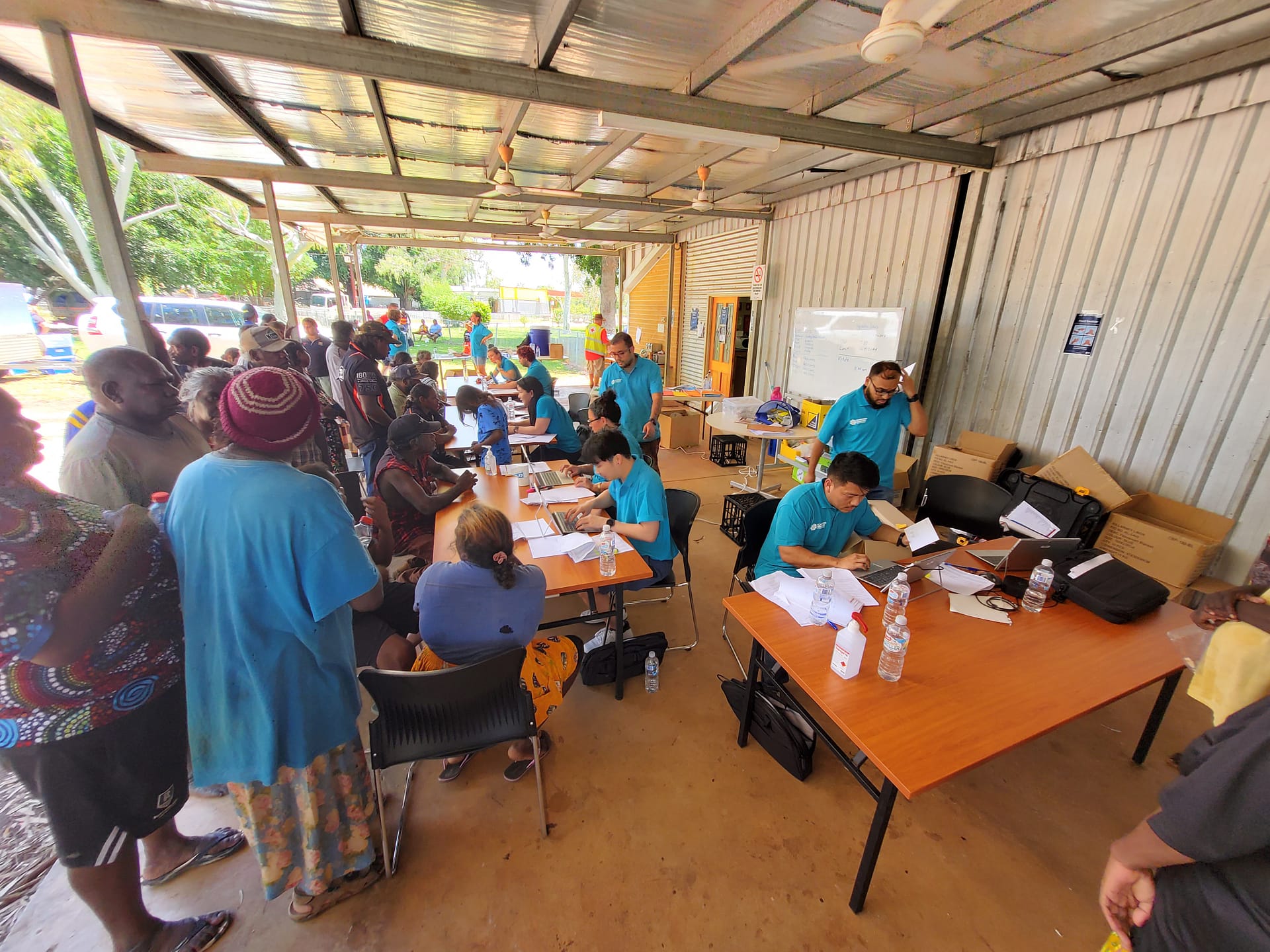 Processing evacuation papers