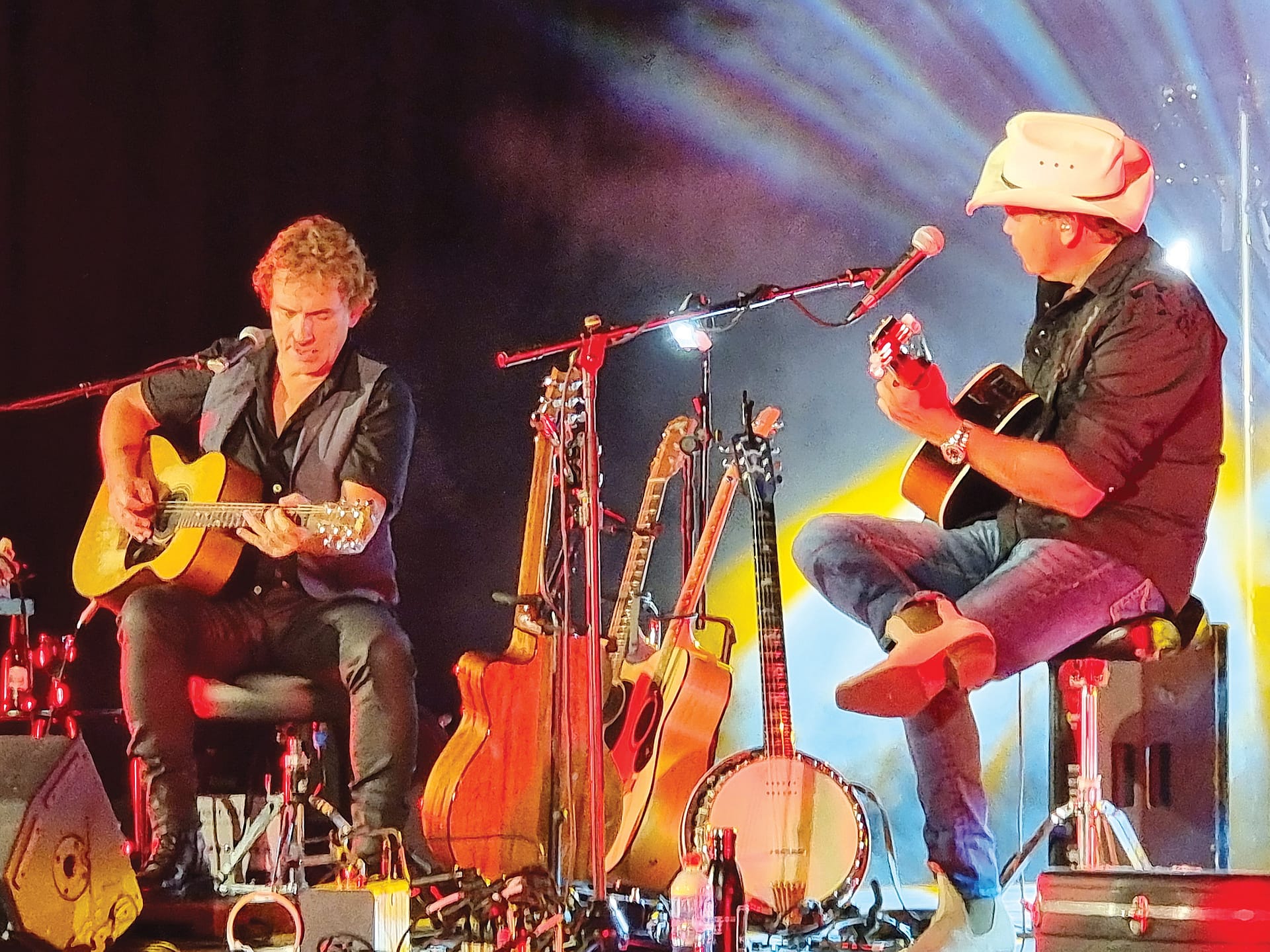 Ian Moss and Troy Cassar-Daley