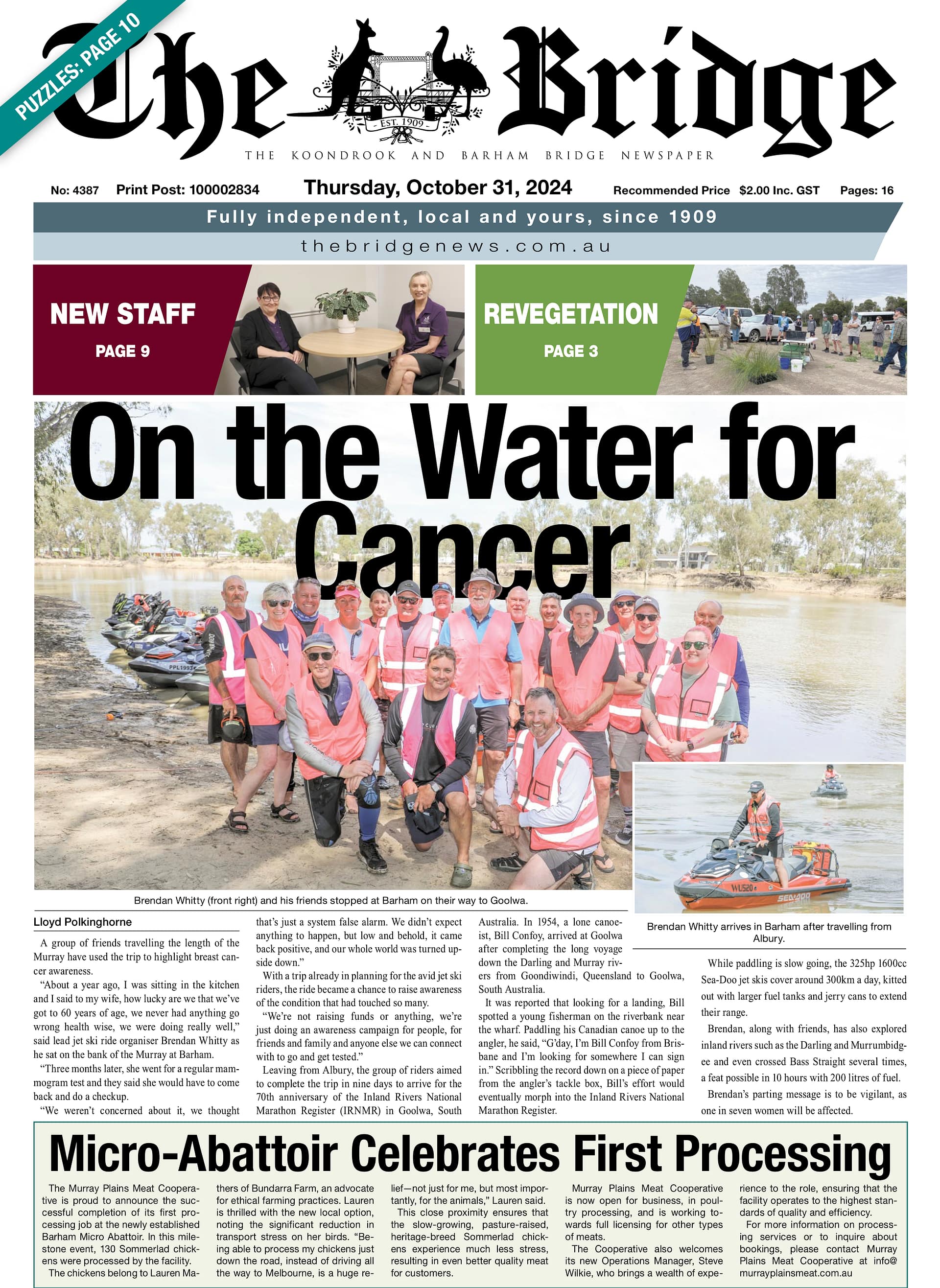 The Koondrook and Barham Bridge Newspaper 31 October 2024