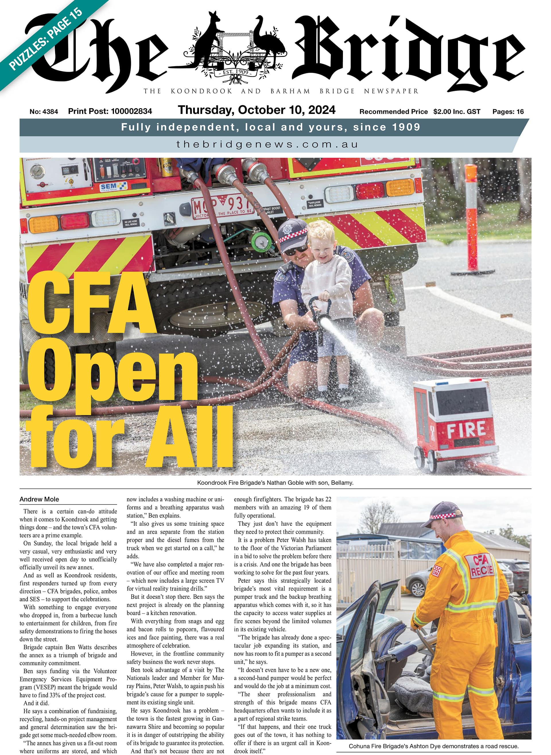 The Koondrook and Barham Bridge Newspaper 10 October 2024