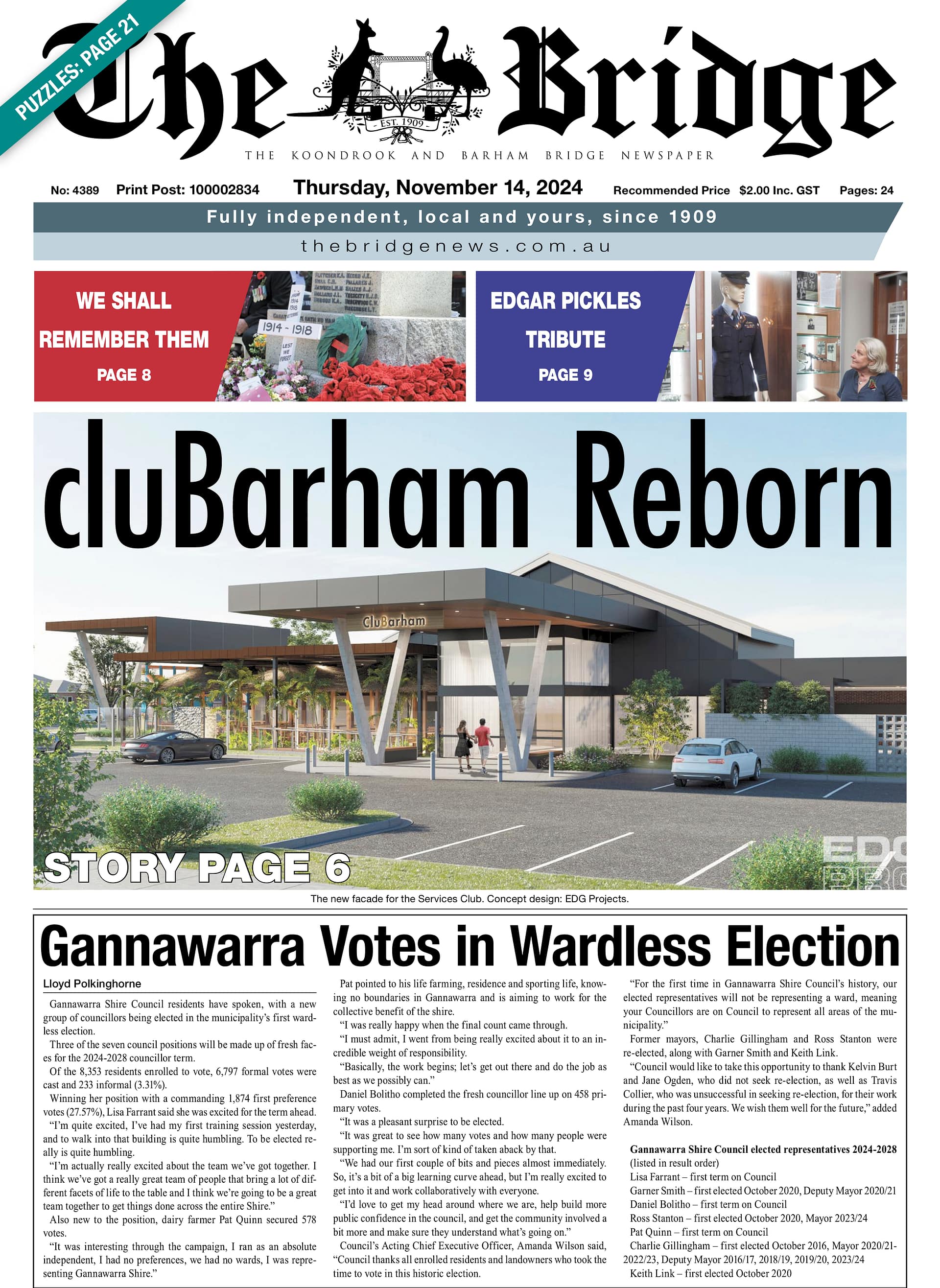 The Koondrook and Barham Bridge Newspaper 14 November 2024