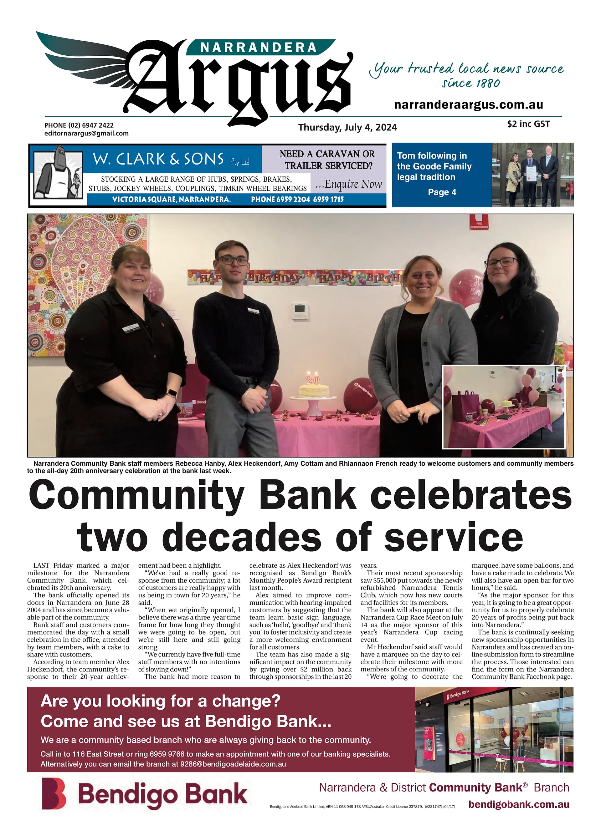 Narrandera Argus 4 July 2024