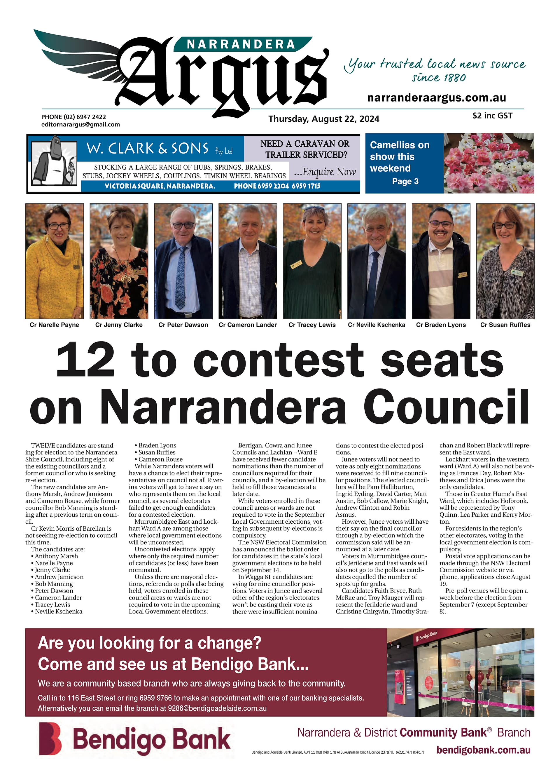 Narrandera Argus 22 August 2024