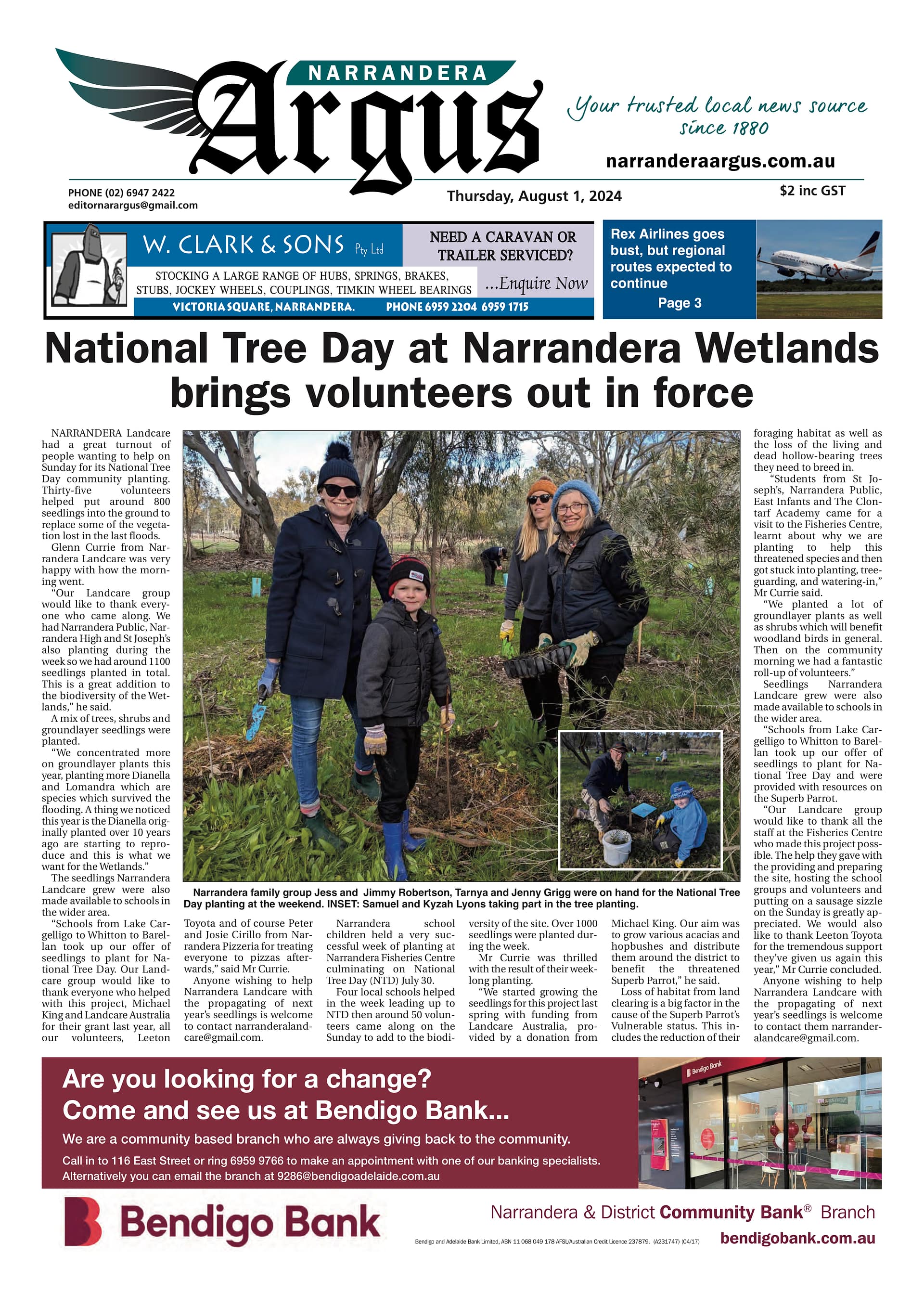 Narrandera Argus 1 August 2024