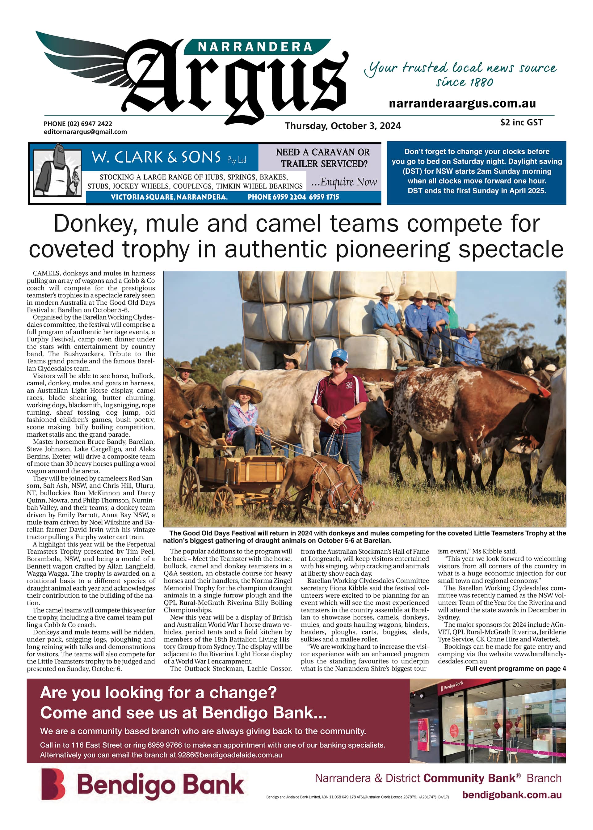 Narrandera Argus 3 October 2024