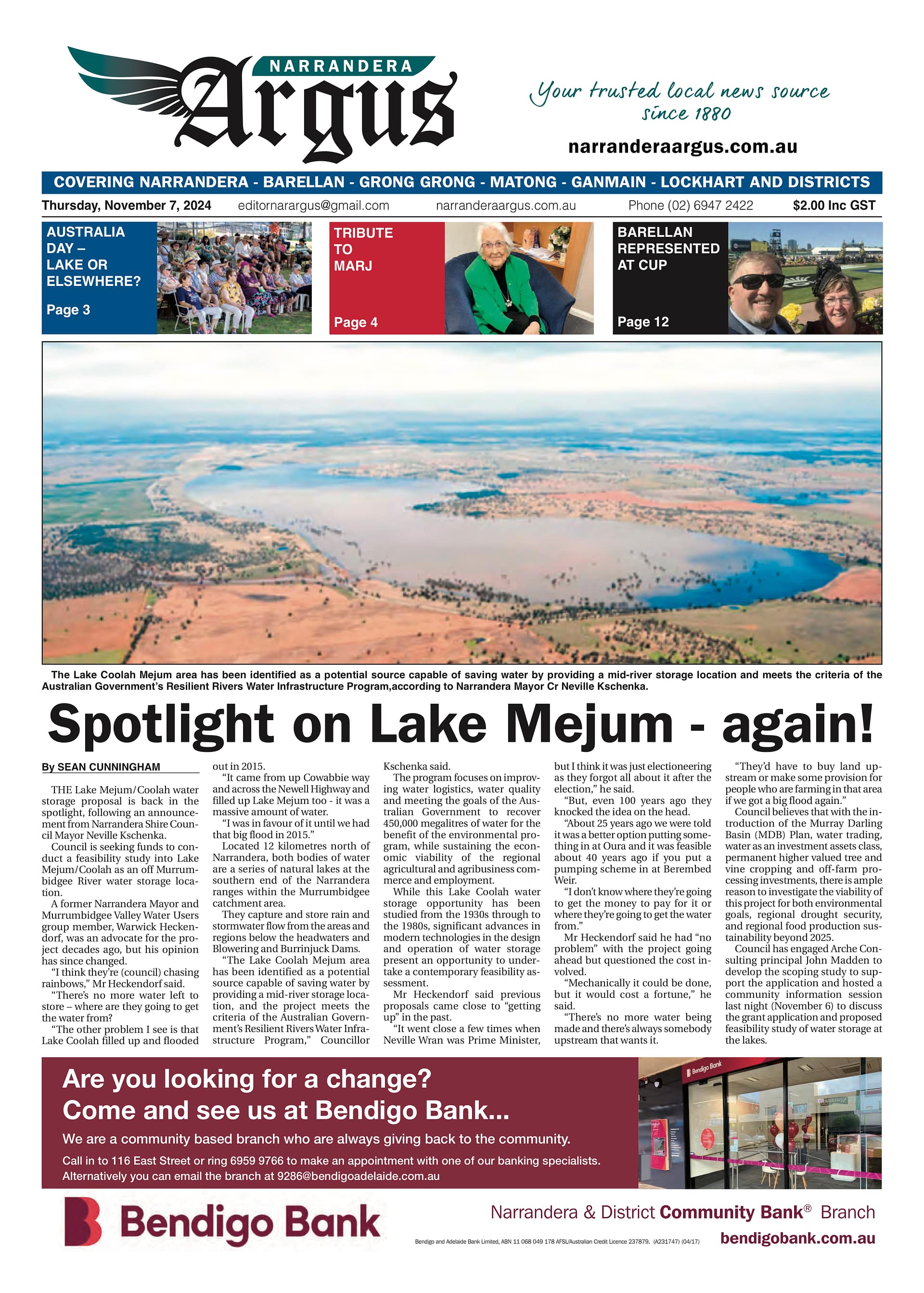Narrandera Argus 7 November 2024