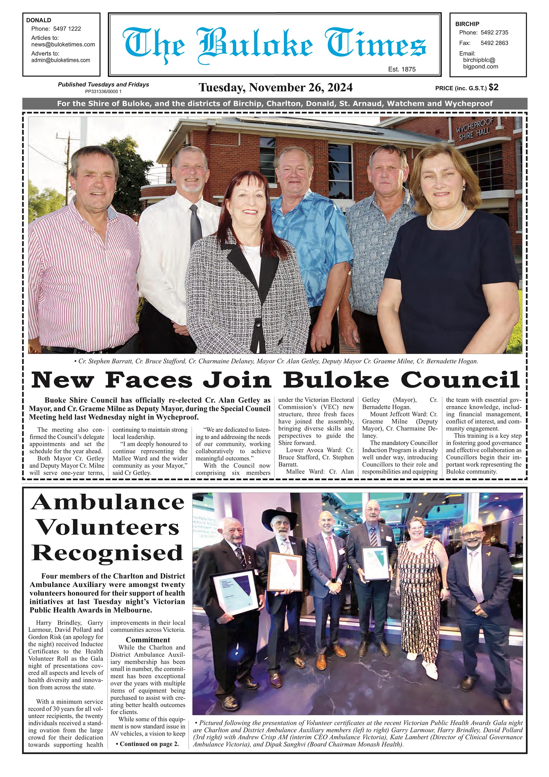 The Buloke Times 26 November 2024