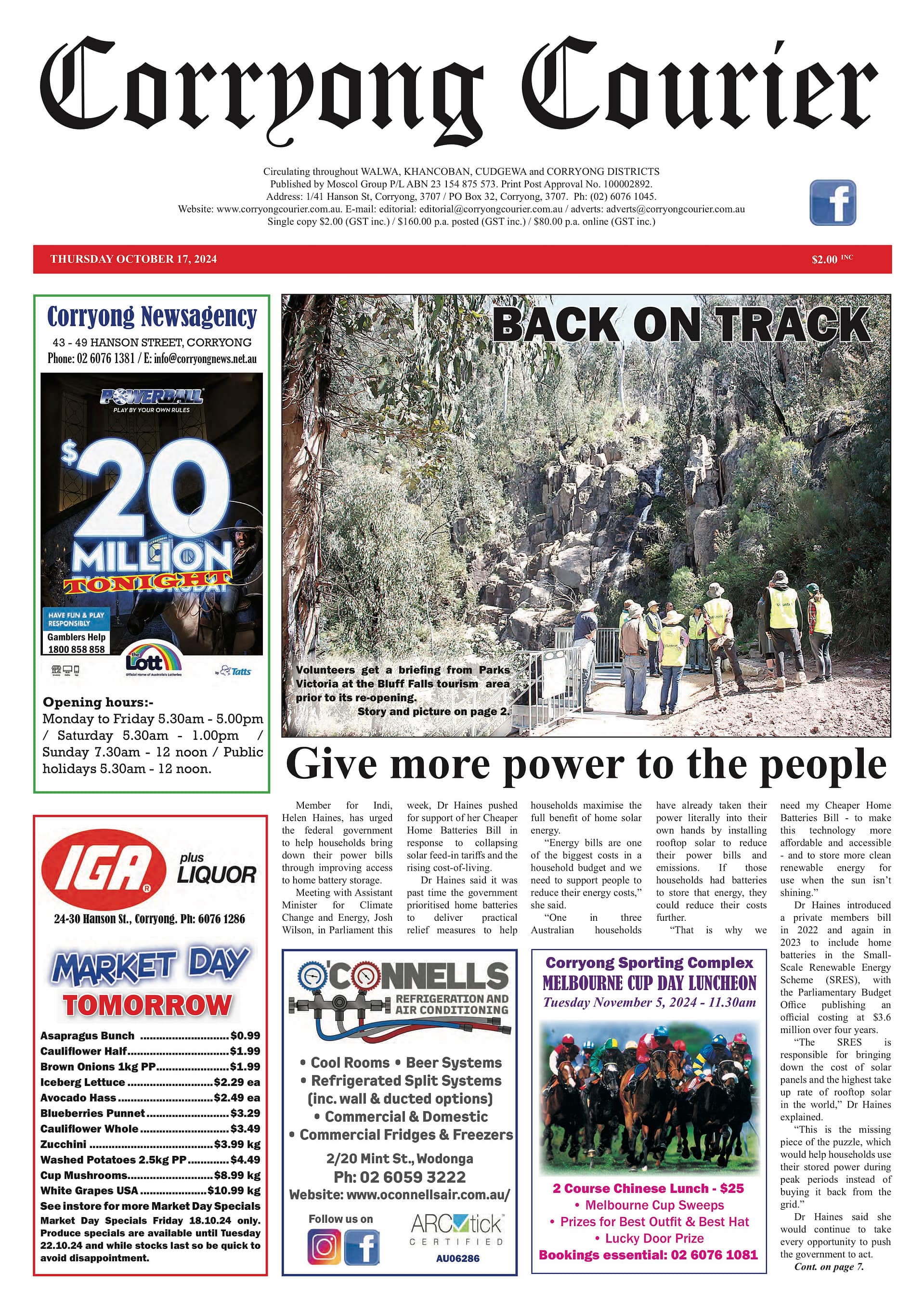 Corryong Courier 17 October 2024