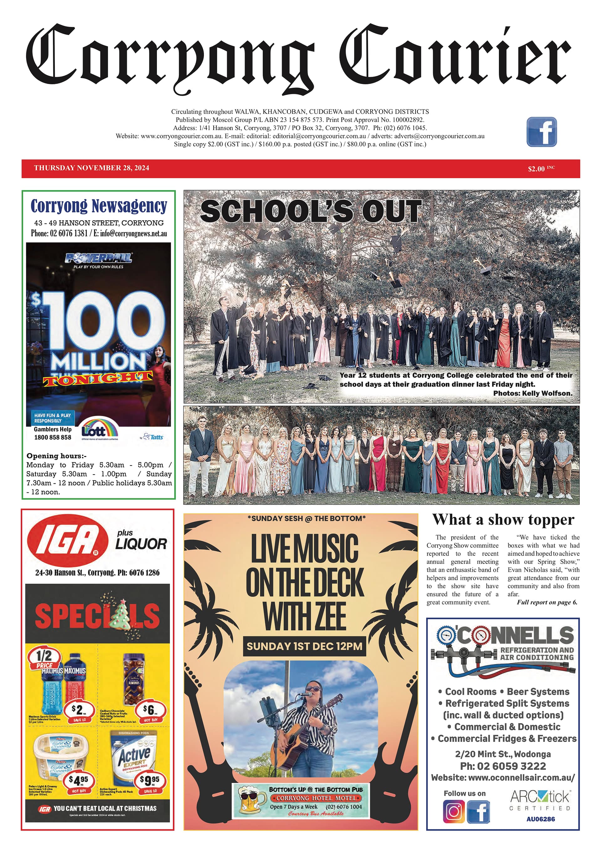 Corryong Courier 28 November 2024