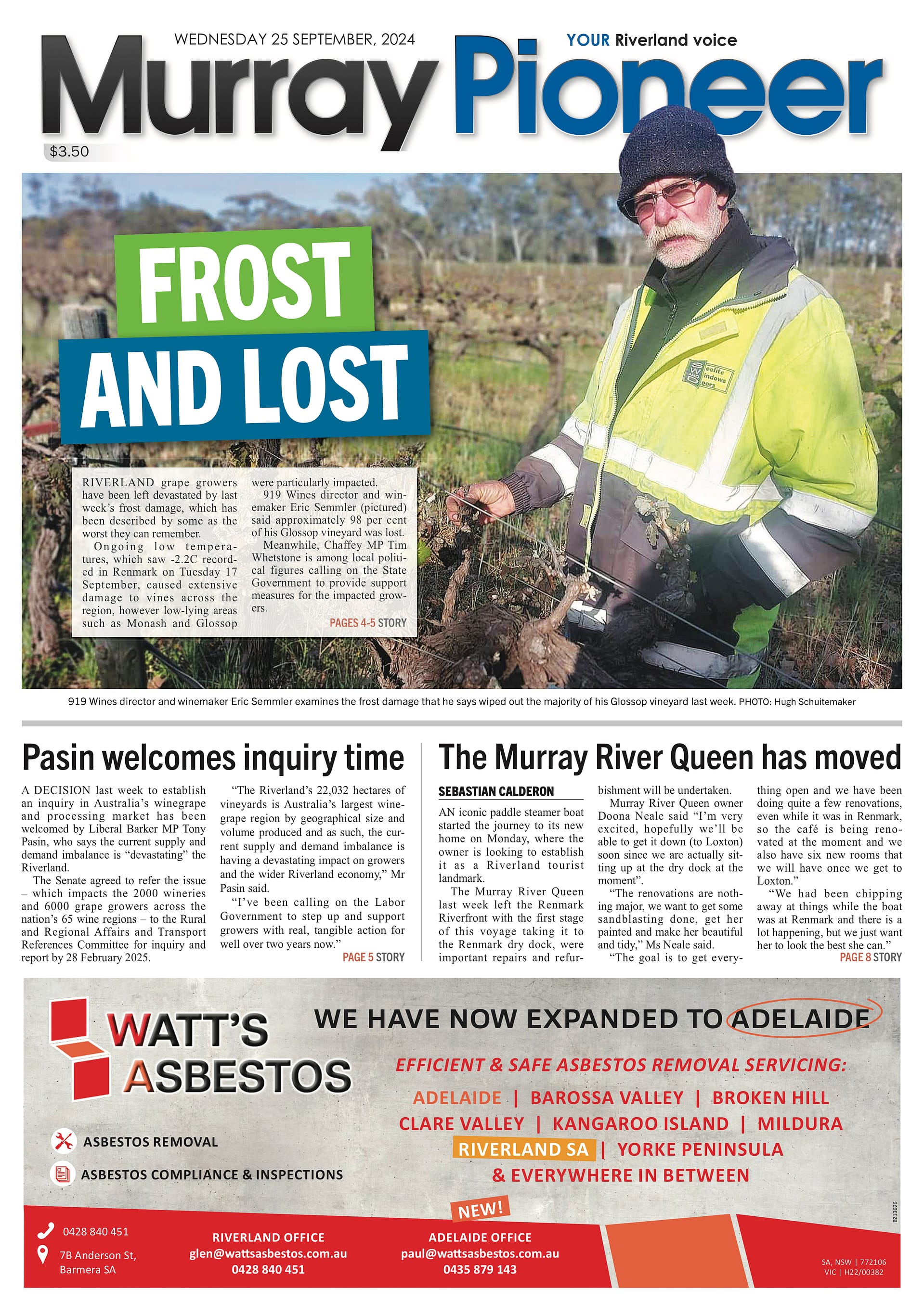 Murray Pioneer 25 September 2024