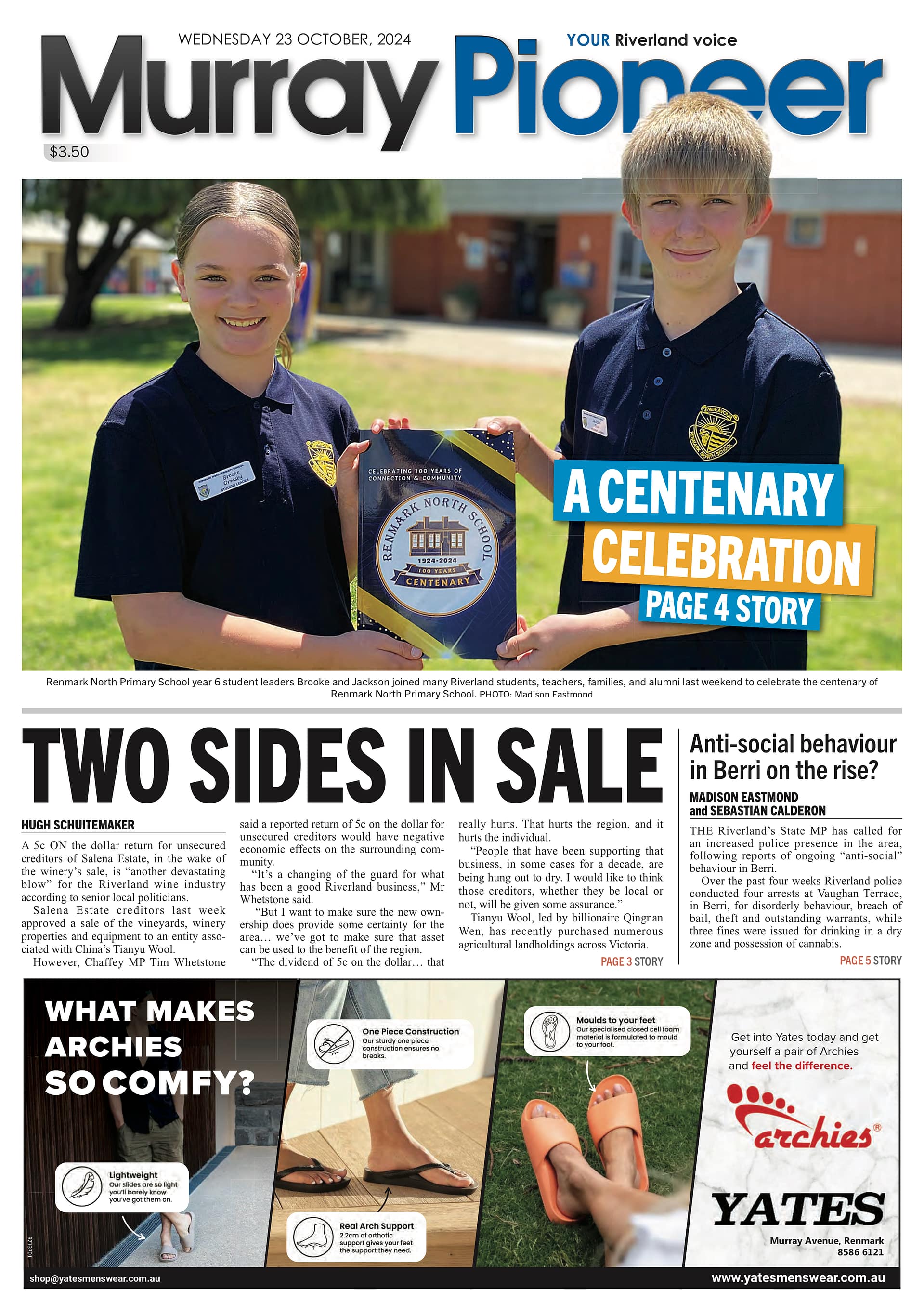 Murray Pioneer 23 October 2024