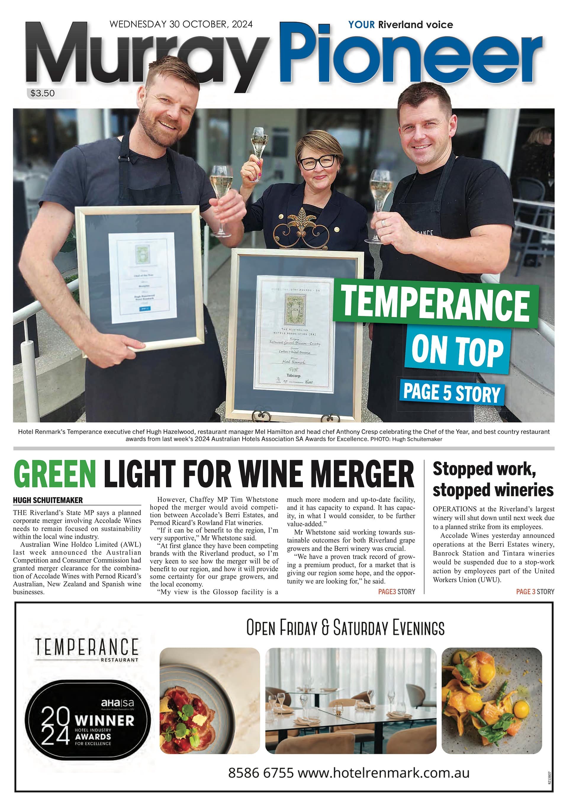 Murray Pioneer 30 October 2024