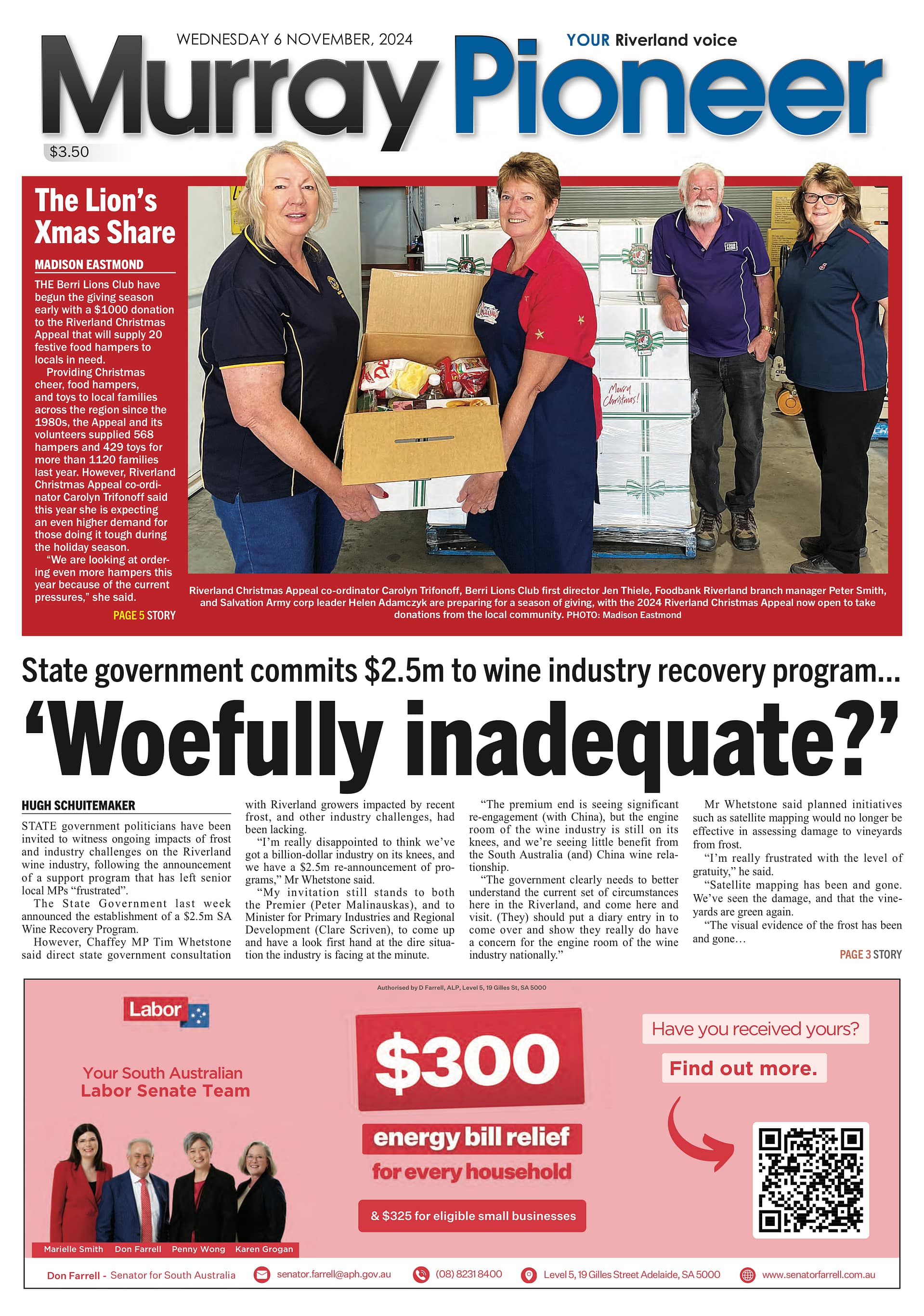 Murray Pioneer, 6 November 2024