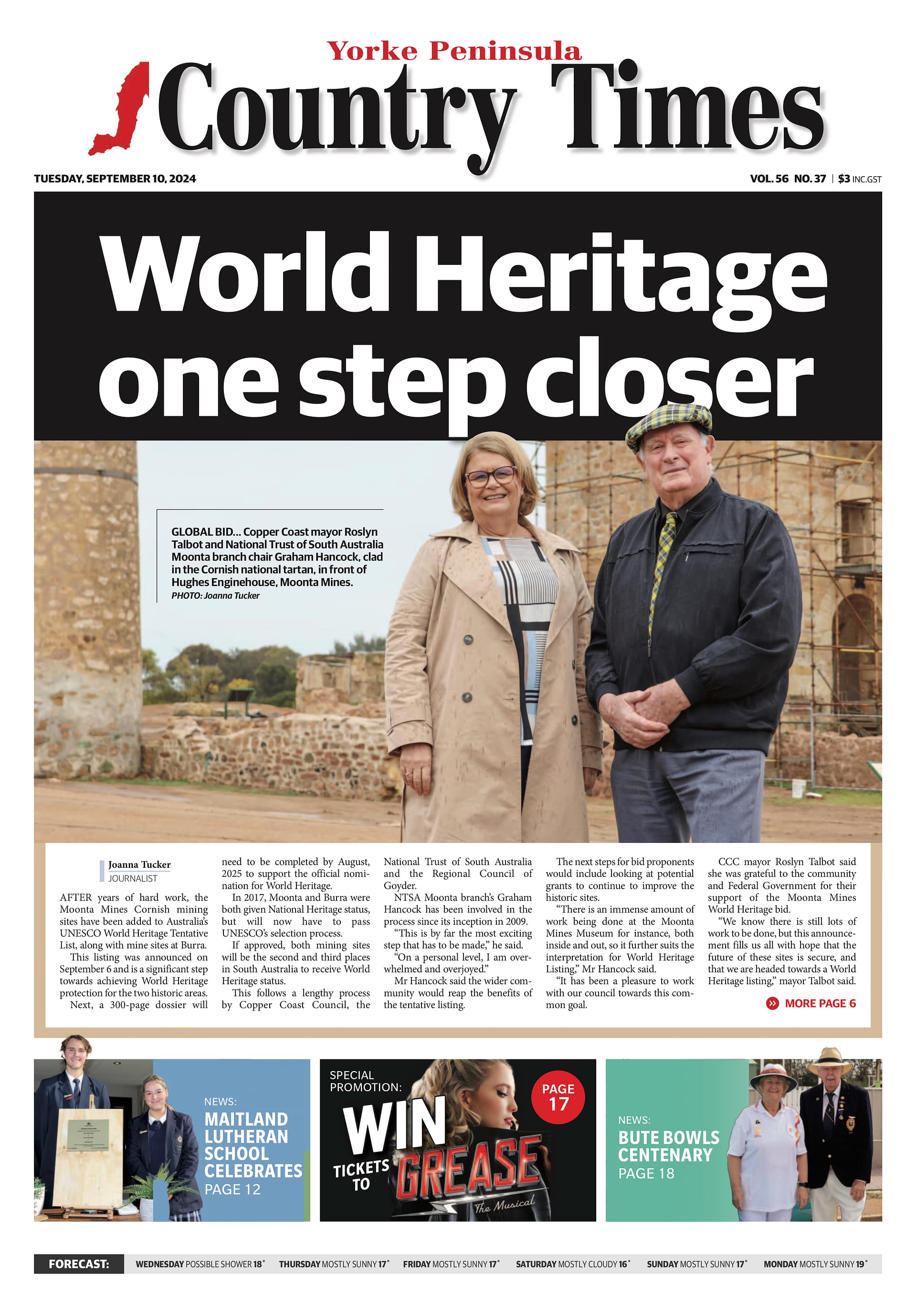 Yorke Peninsula Country Times 10 September 2024