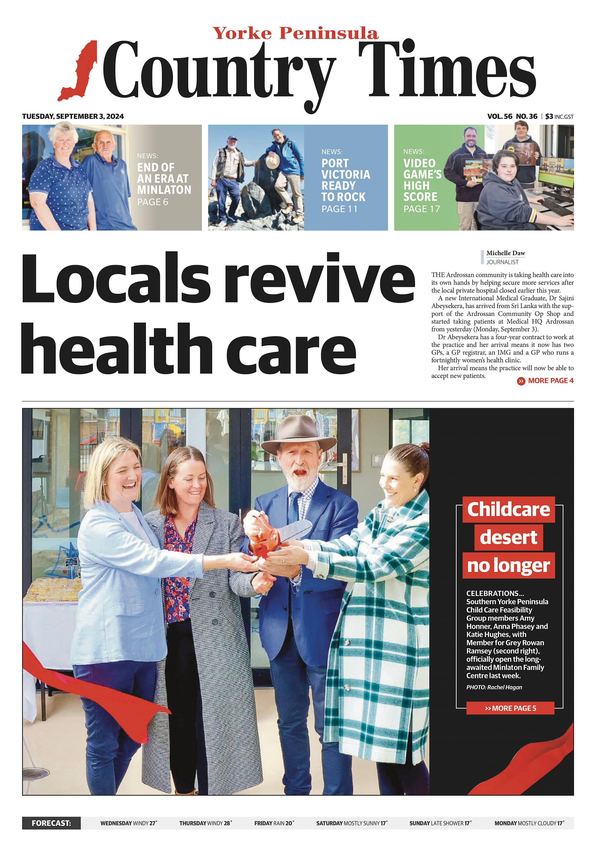 Yorke Peninsula Country Times 3 September 2024