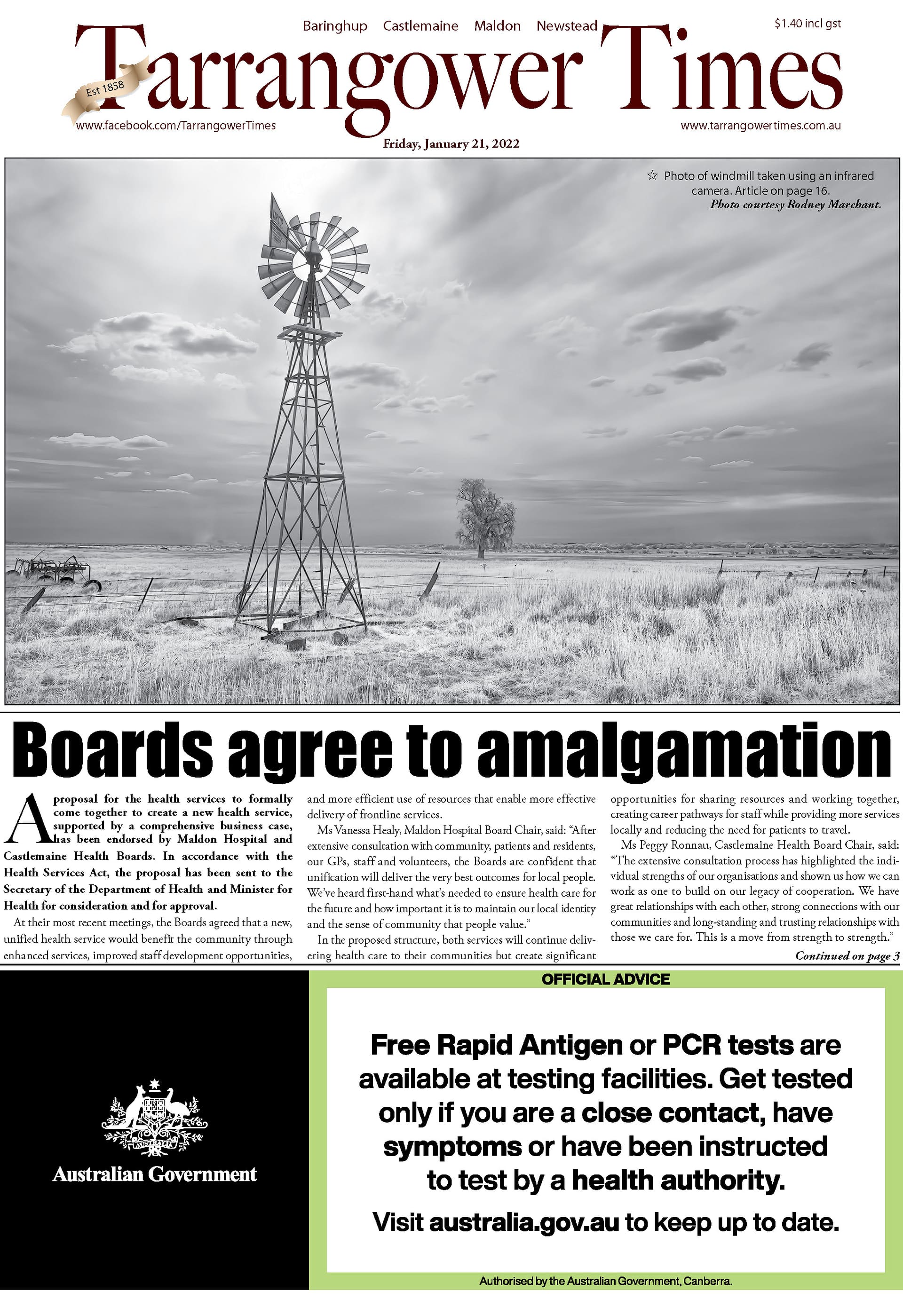 Tarrangower Times 21 January 2022
