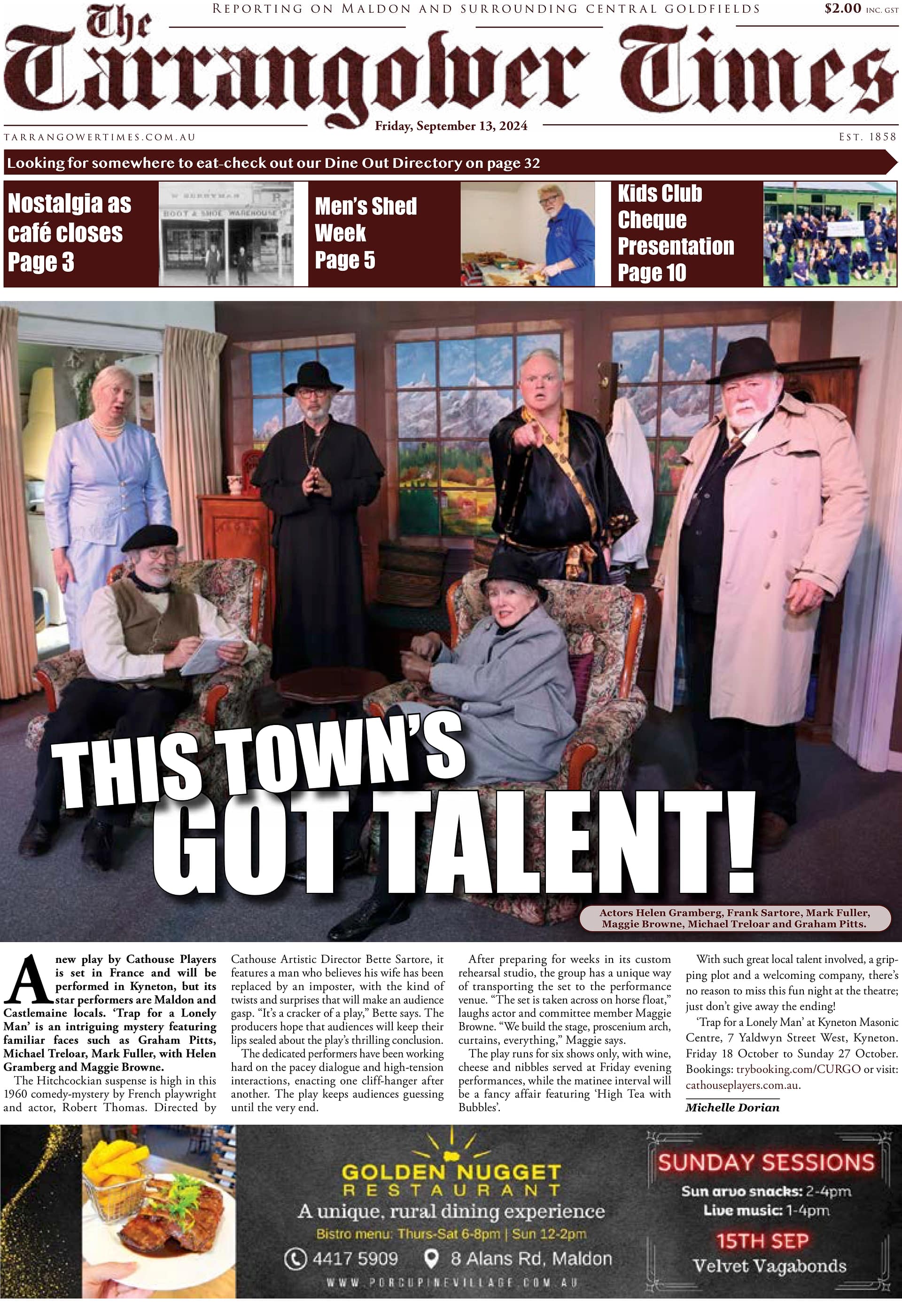 Tarrangower Times 13 September 2024