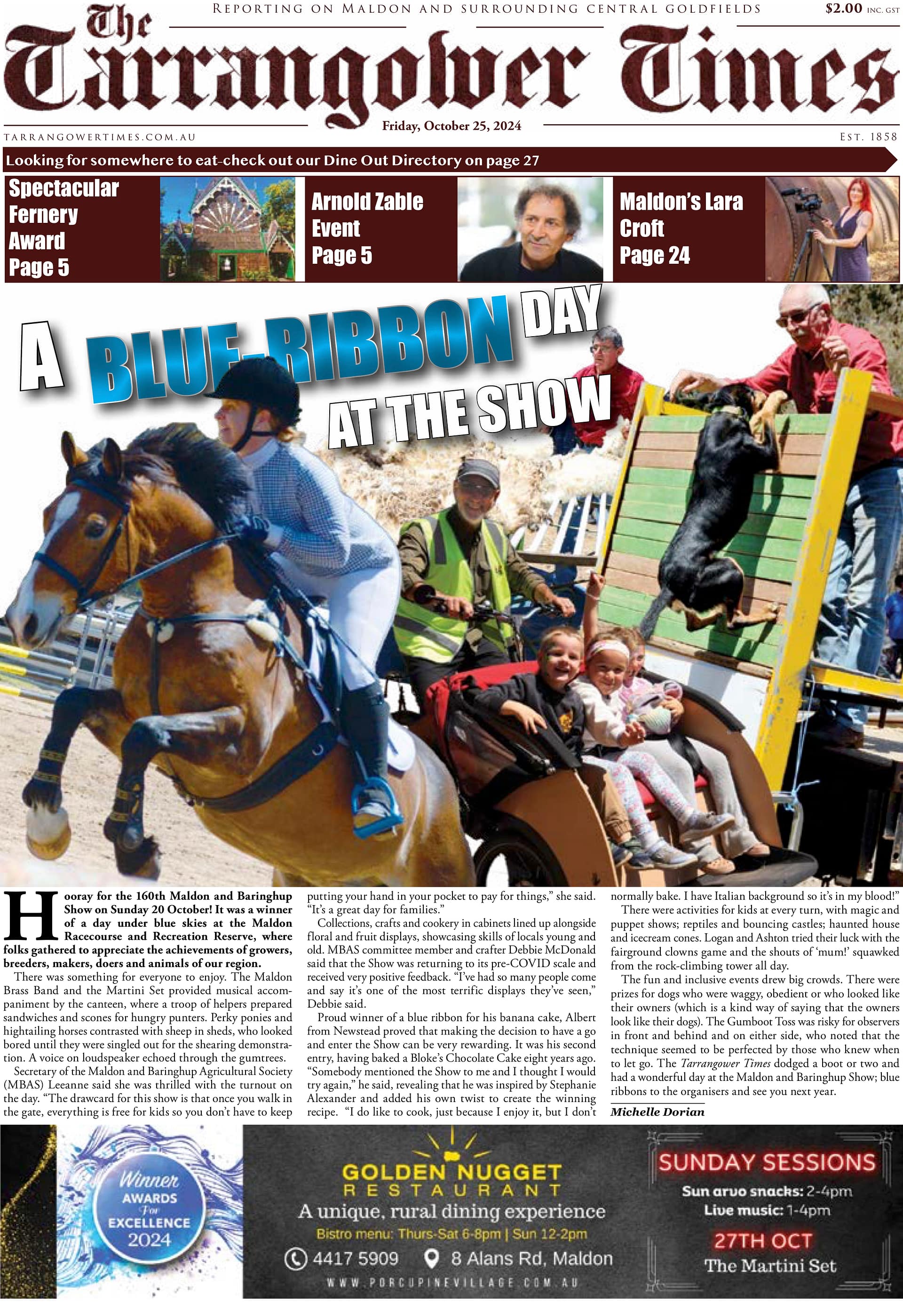 Tarrangower Times 25 October 2024