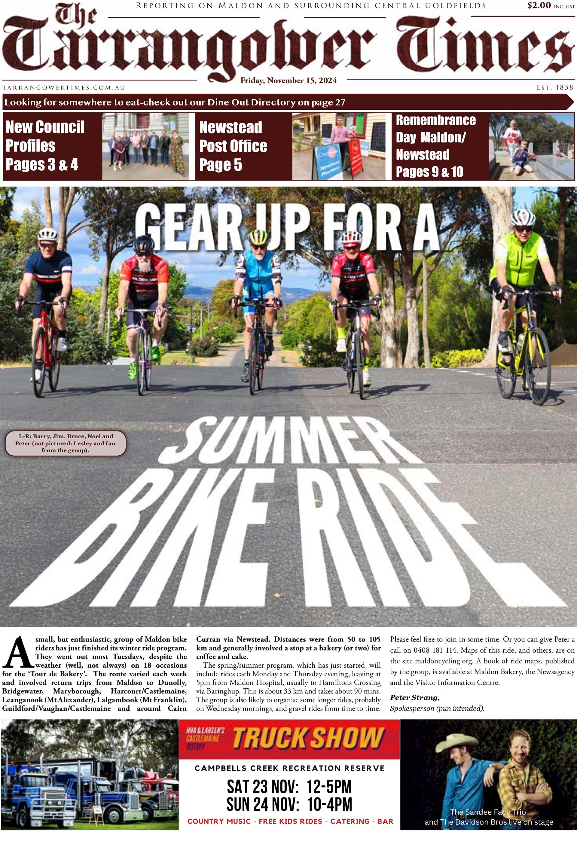 Tarrangower Times 15 November 2024