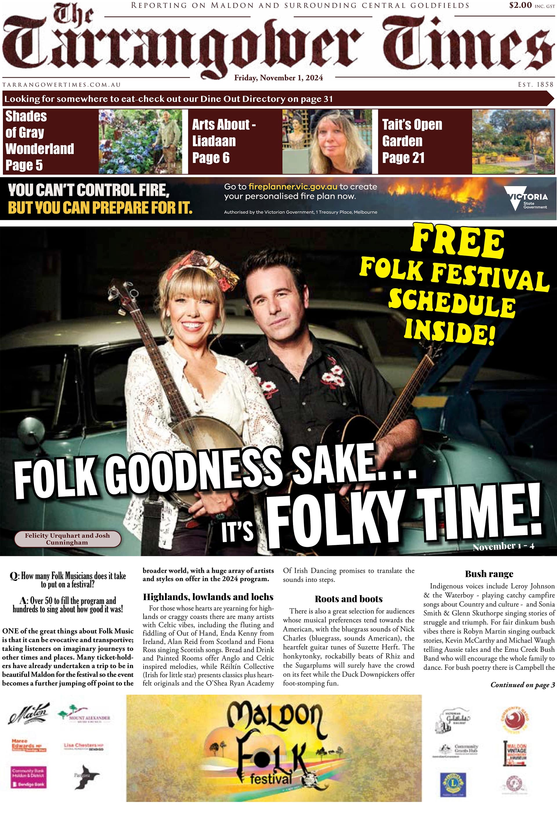 Tarrangower Times 1 November 2024
