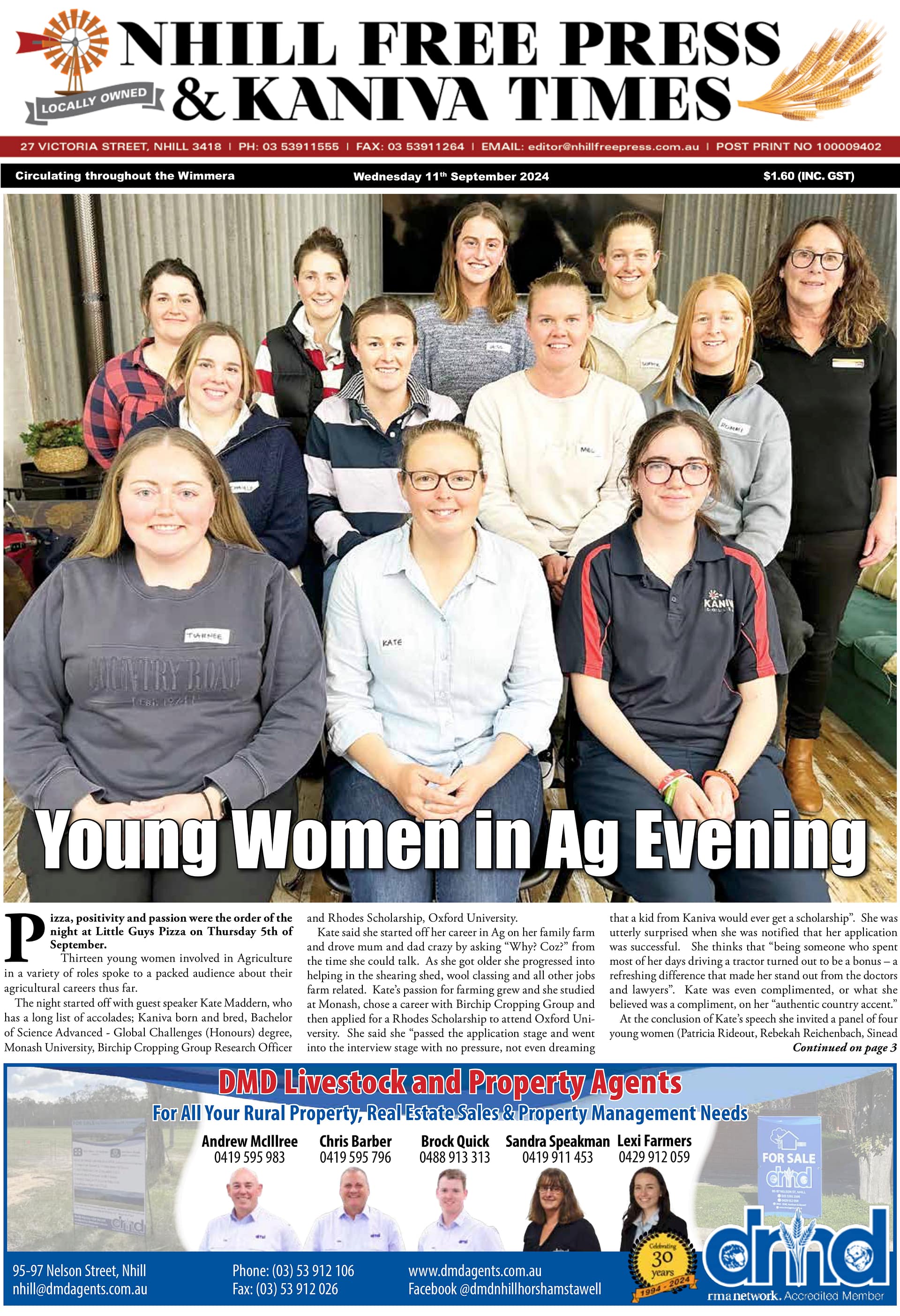 Nhill Free Press & Kaniva Times 11 September 2024
