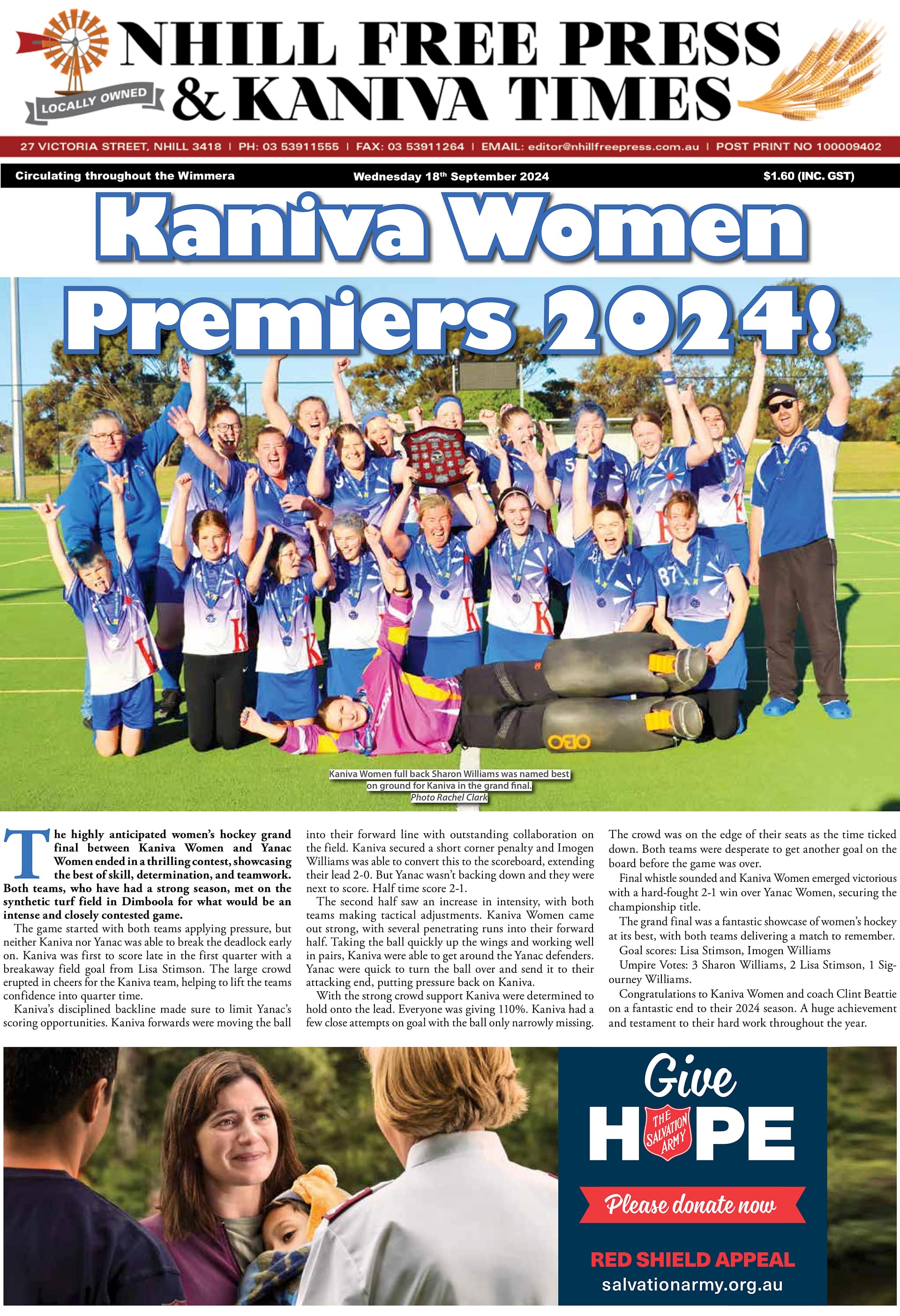 Nhill Free Press & Kaniva Times 18 September 2024