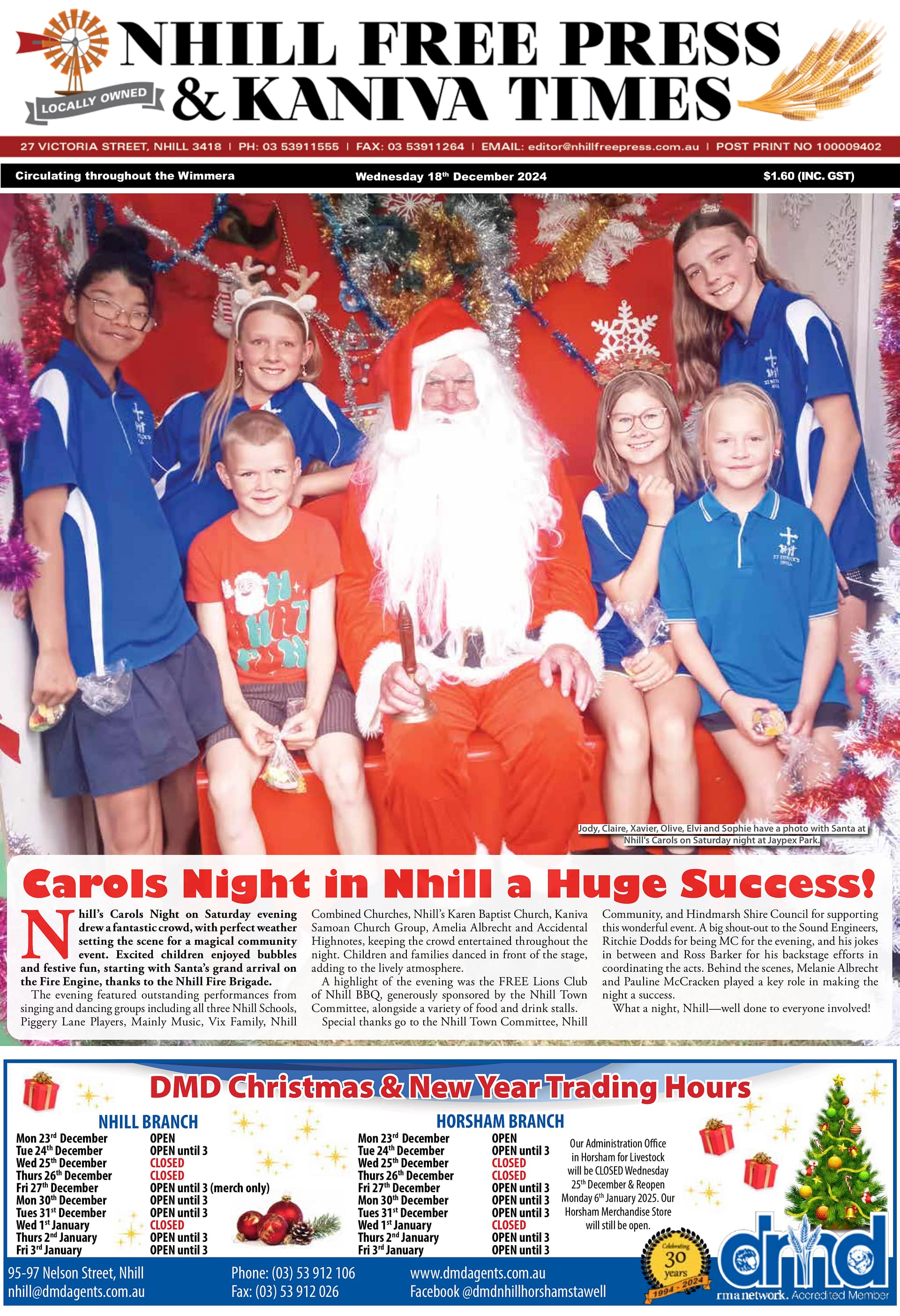 Nhill Free Press & Kaniva Times 18 December 2024