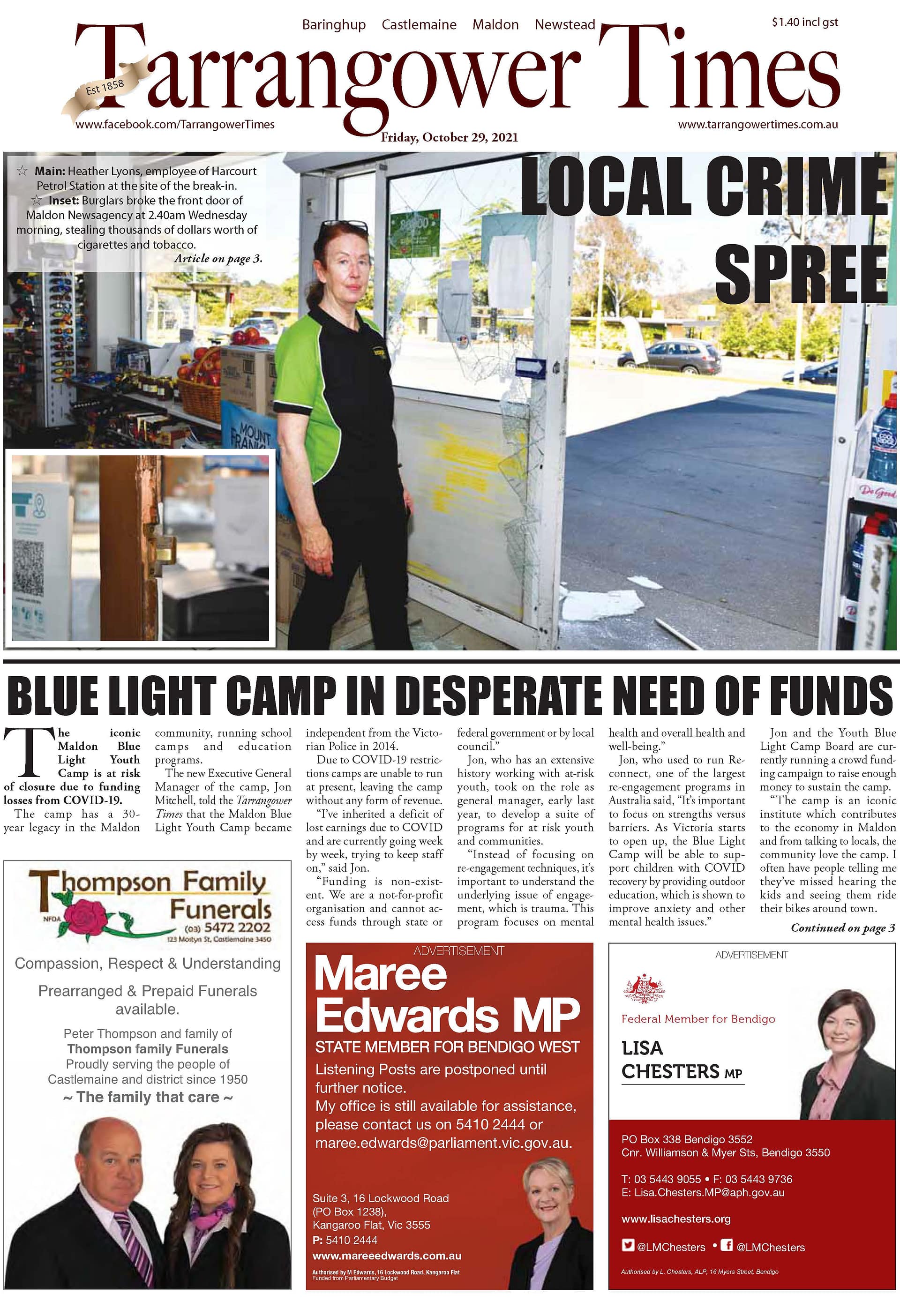 Tarrangower Times 29 October 2021