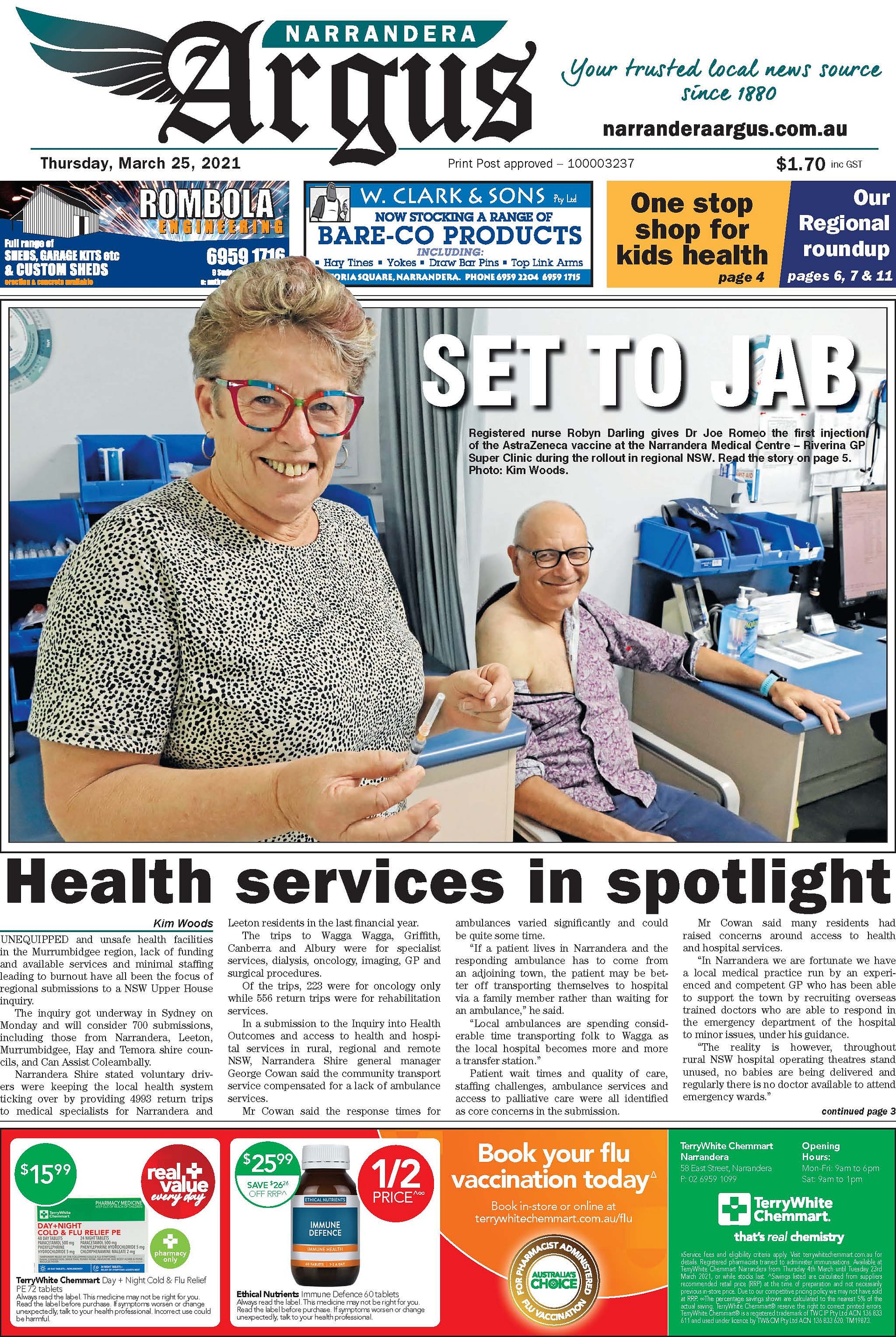 Narrandera Argus 25 March 2021