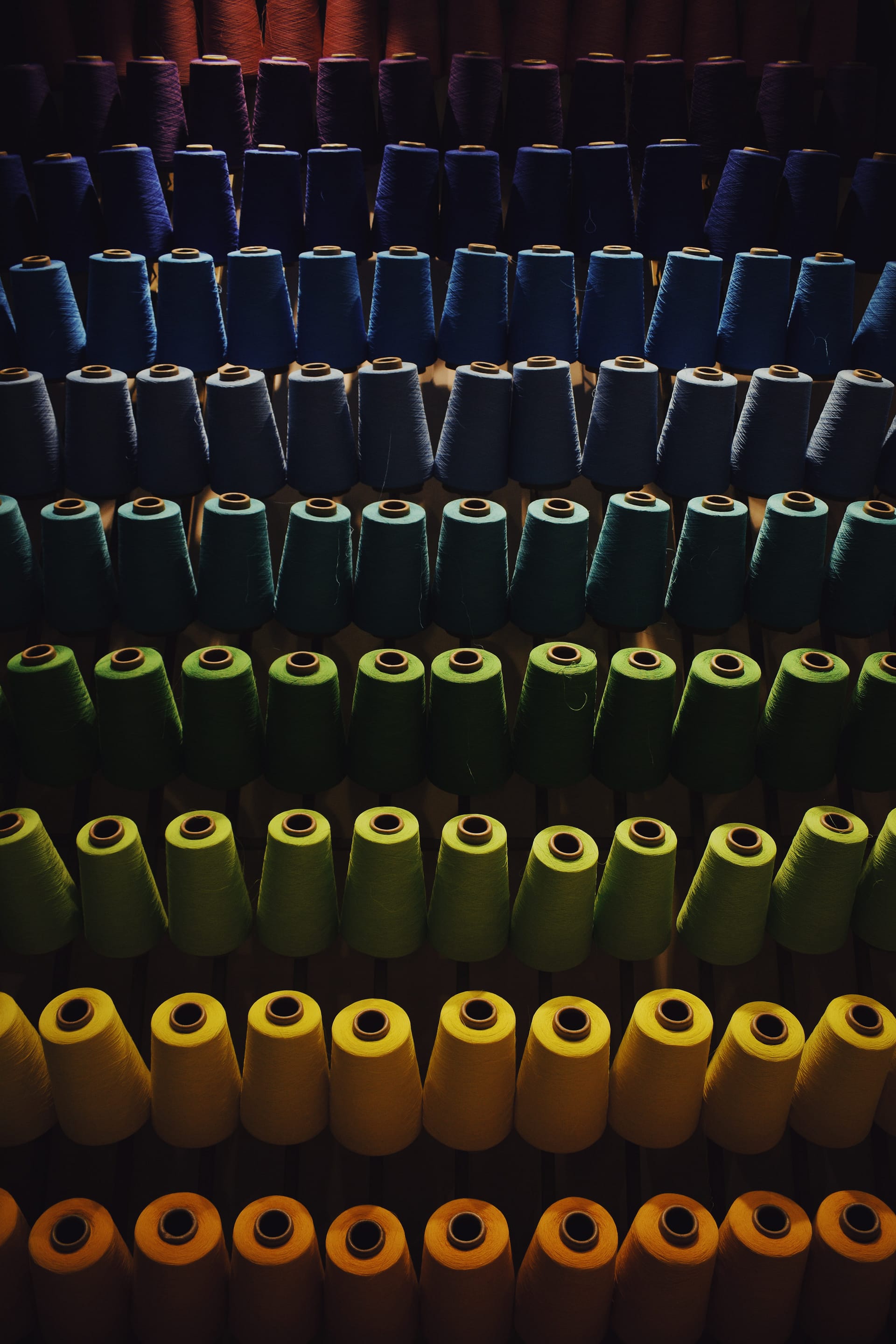 Spools of wool