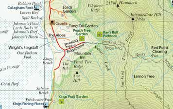 LHIMuseumMap1.26 Map extract Lord Howe Island