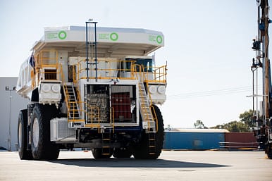 Hydrogen powered haul truck